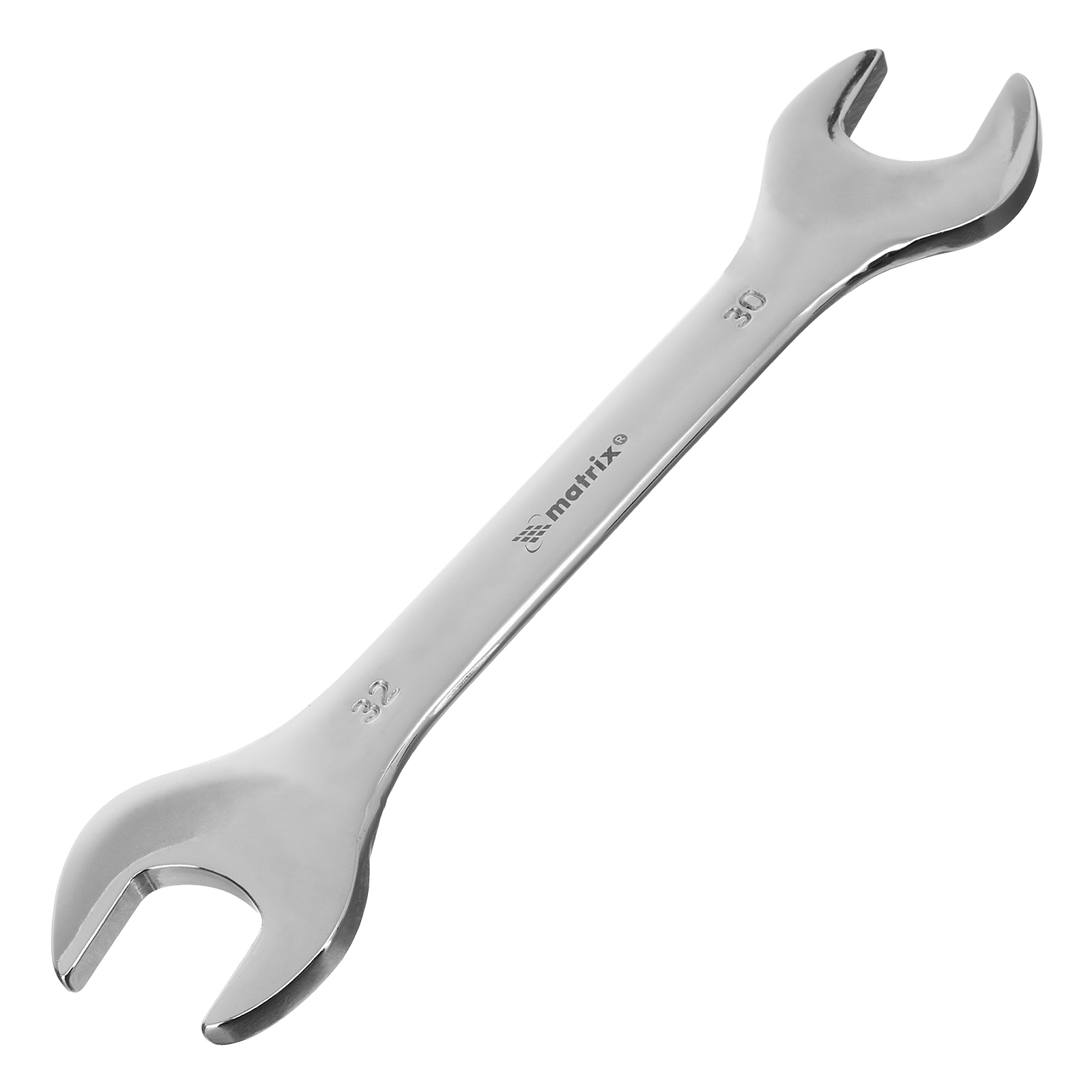 Набор ключей рожковых 12 шт, (6-32мм) CrV, EllipticaL зеркальное хромирование Matrix