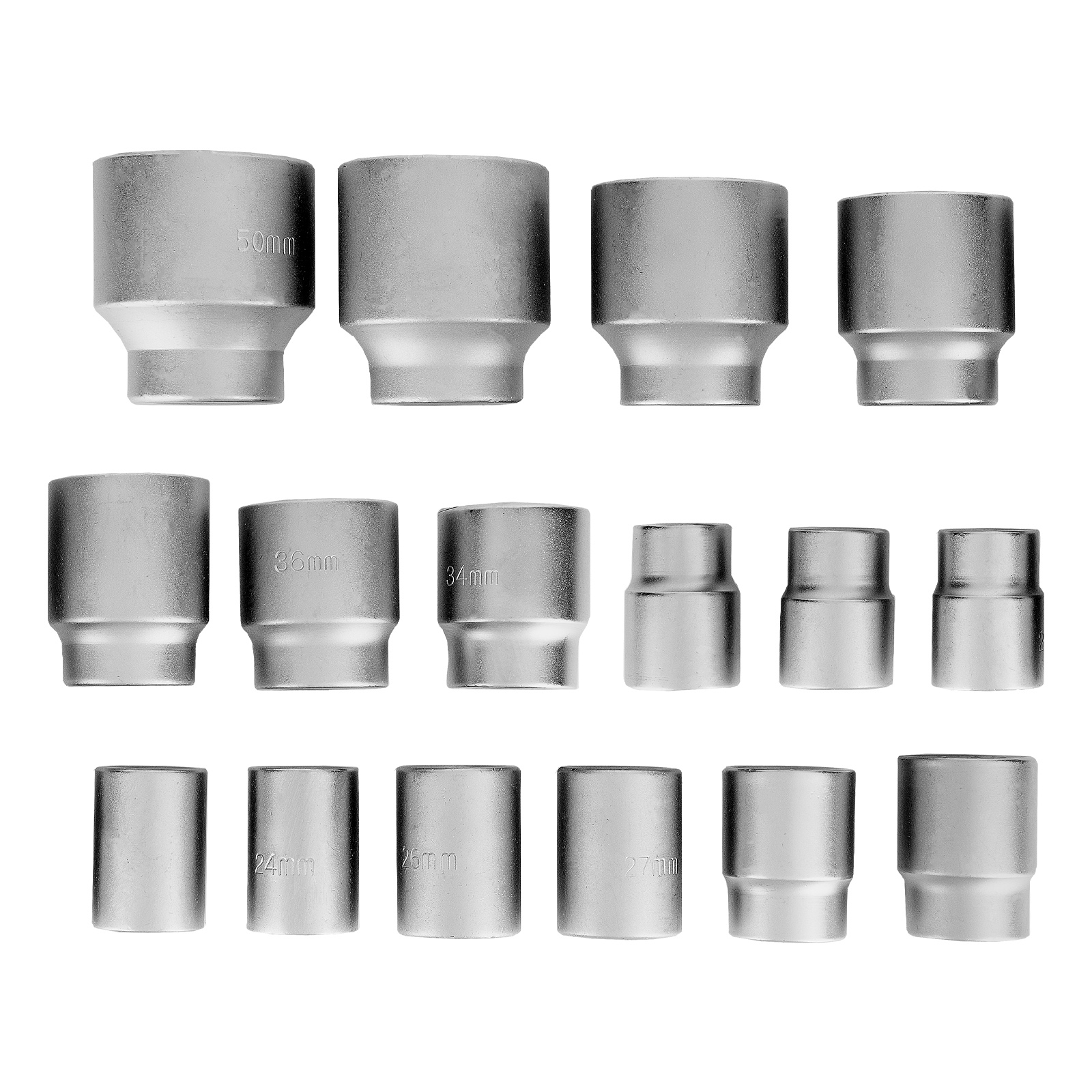 Набор торцевых головок 3/4", головки 19 х 50 мм, 20 предметов, в метал. боксе Matrix