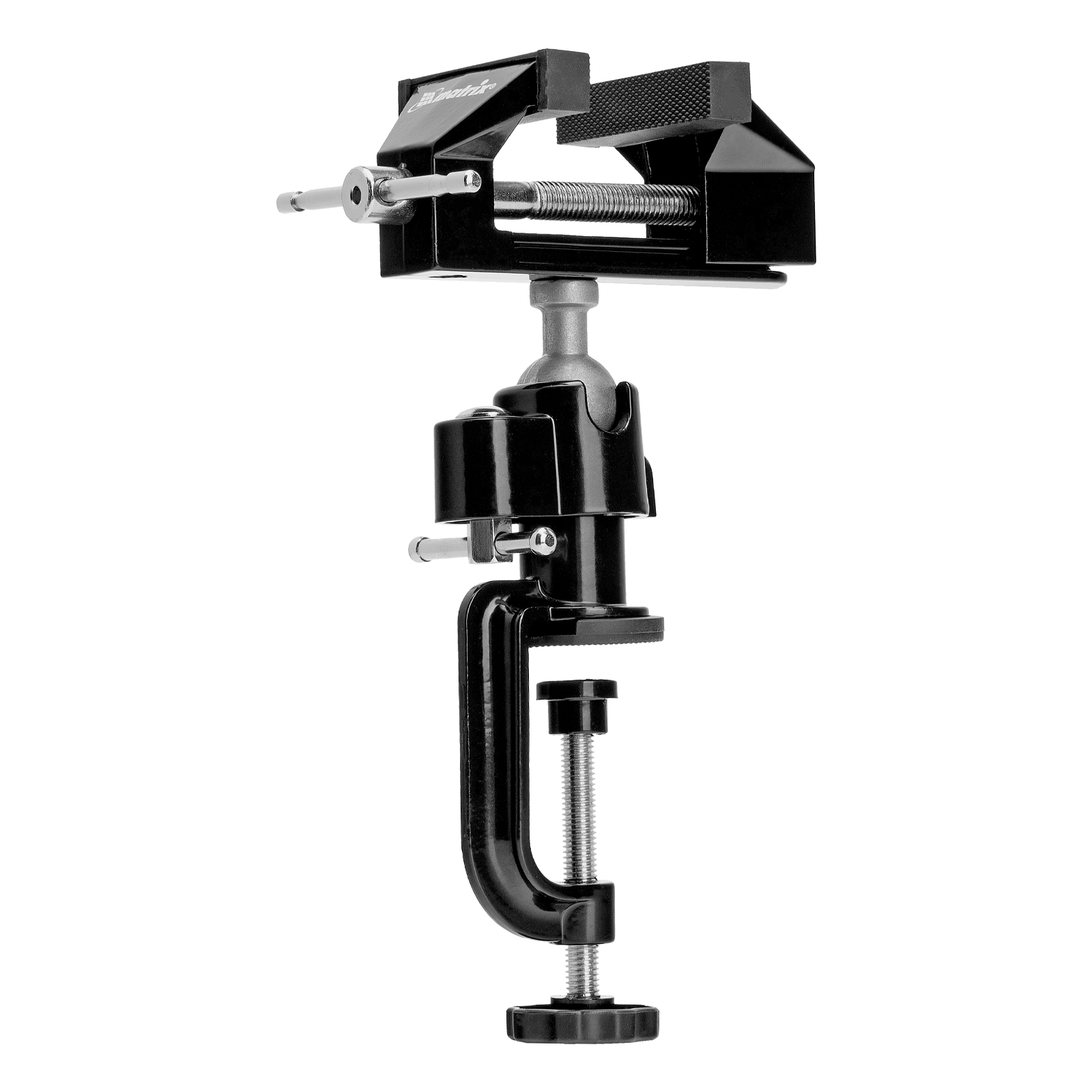 Тиски настольные, многофункциональные, сменная насадка, хомут для дрели, шарнирный механизм, 70 мм Matrix