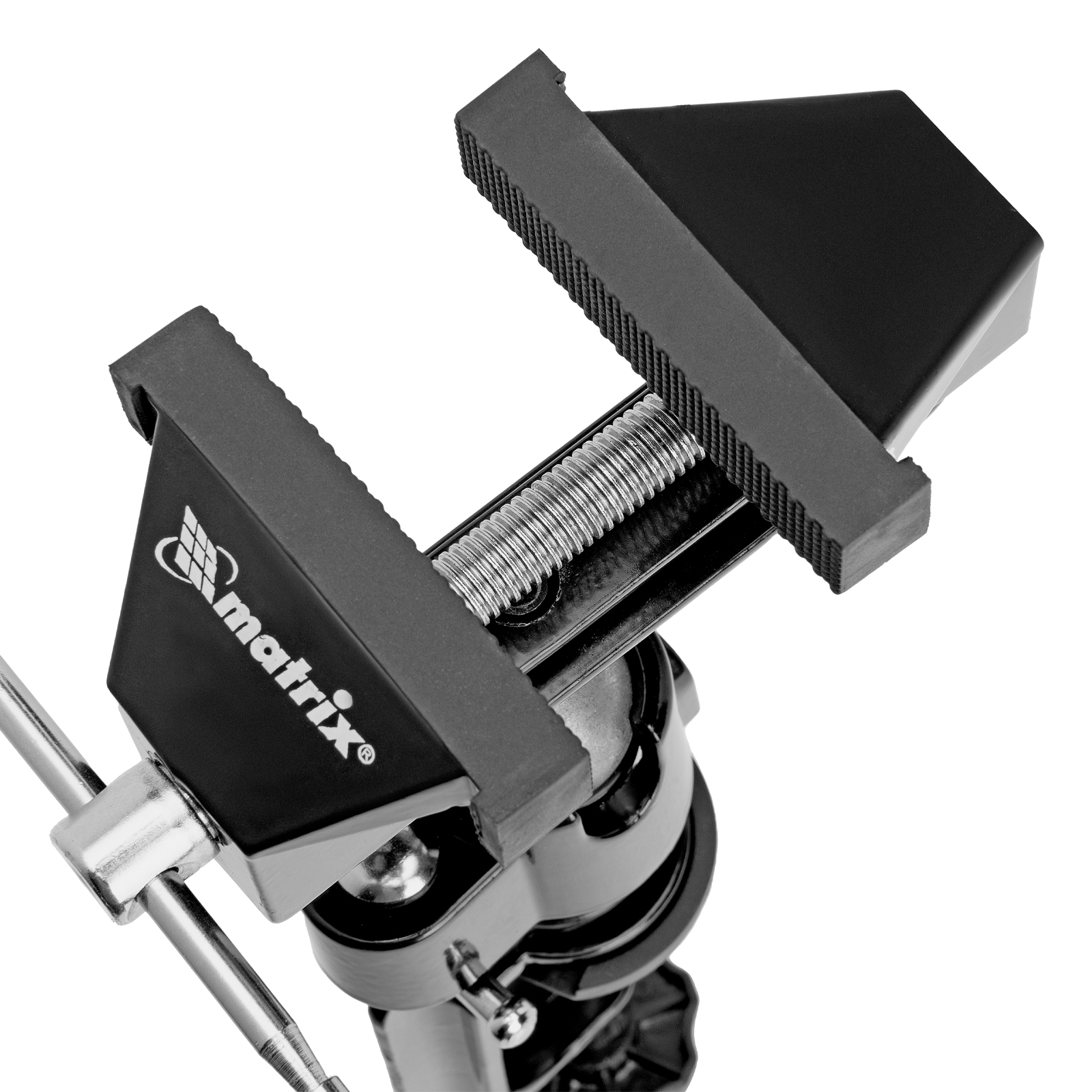 Тиски настольные, многофункциональные, сменная насадка, хомут для дрели, шарнирный механизм, 70 мм Matrix