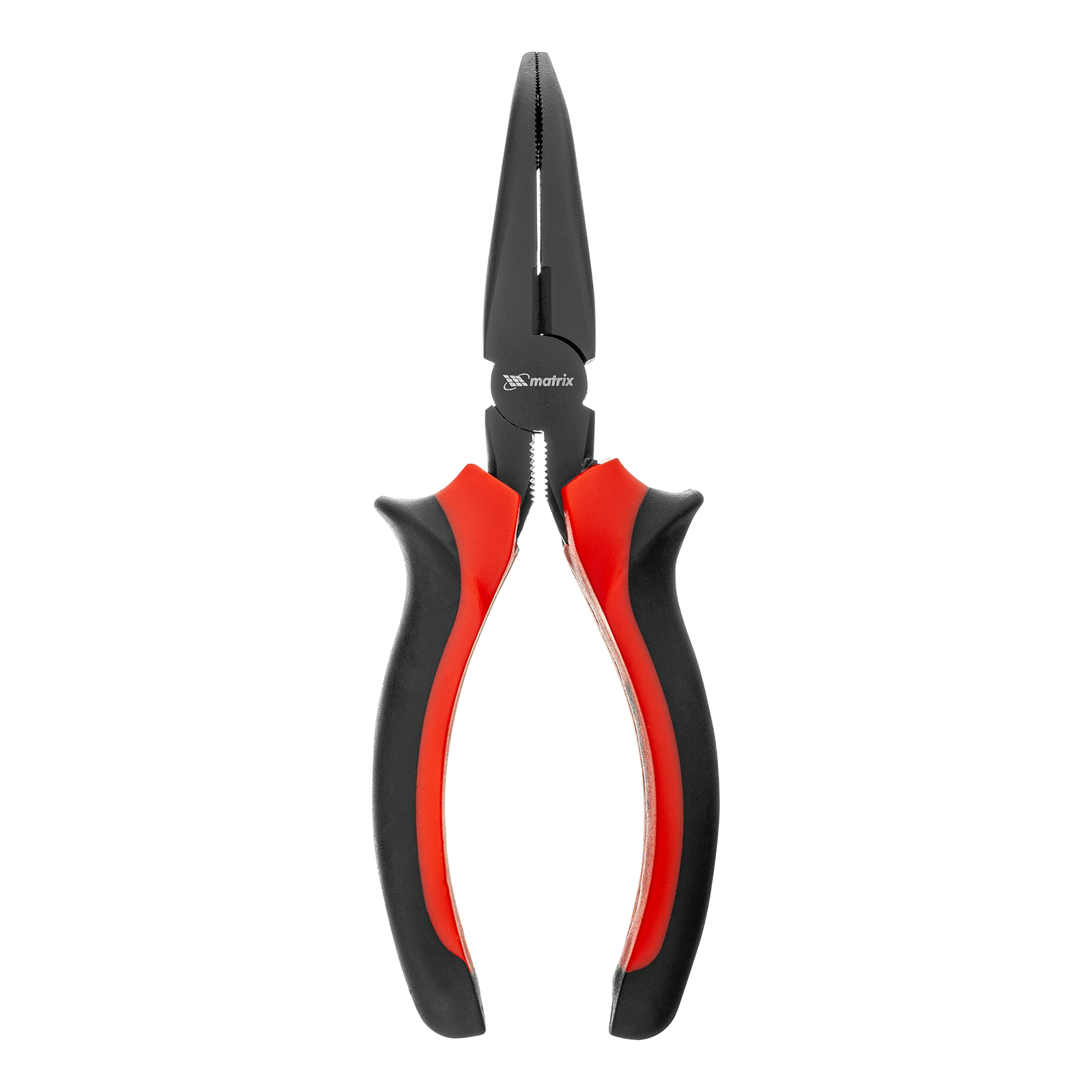 Длинногубцы изогнутые Black Nickel, 160 мм, двухкомпонентные рукоятки Matrix