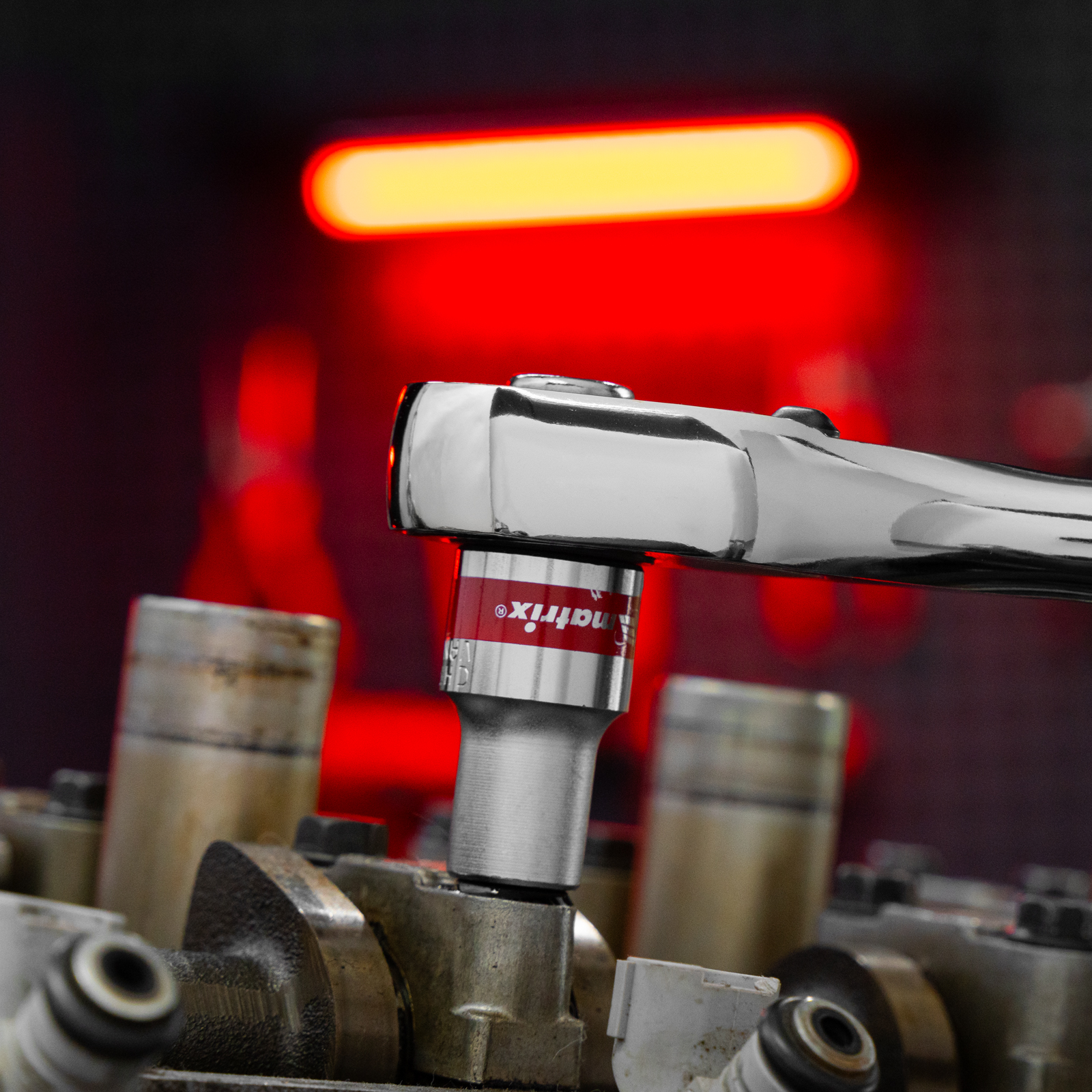 Набор торцевых головок с трещоткой 1/2", 24 предмета Matrix