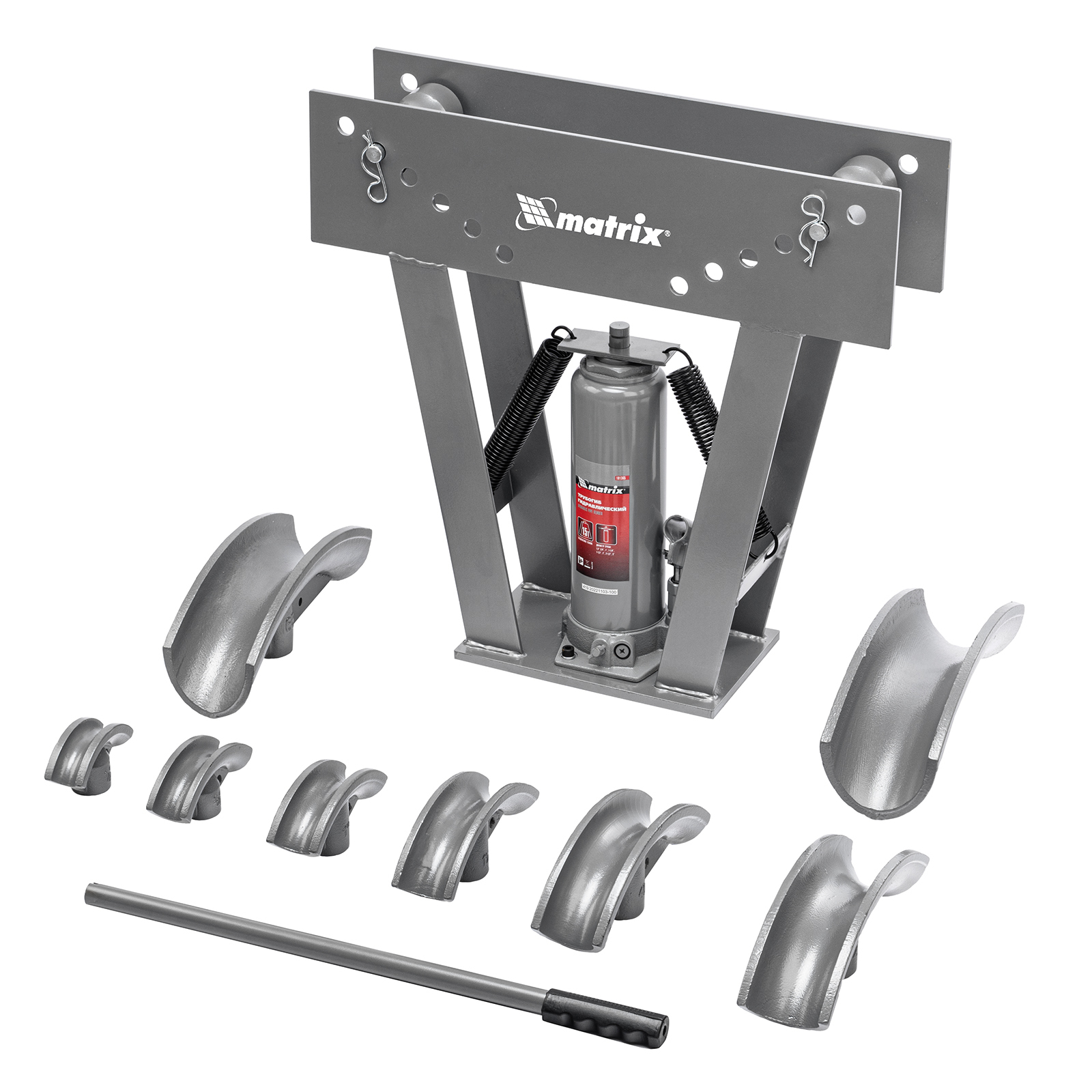 Трубогиб гидравлический, 1/2-3", 15 т, в комплекте с башмаками Matrix