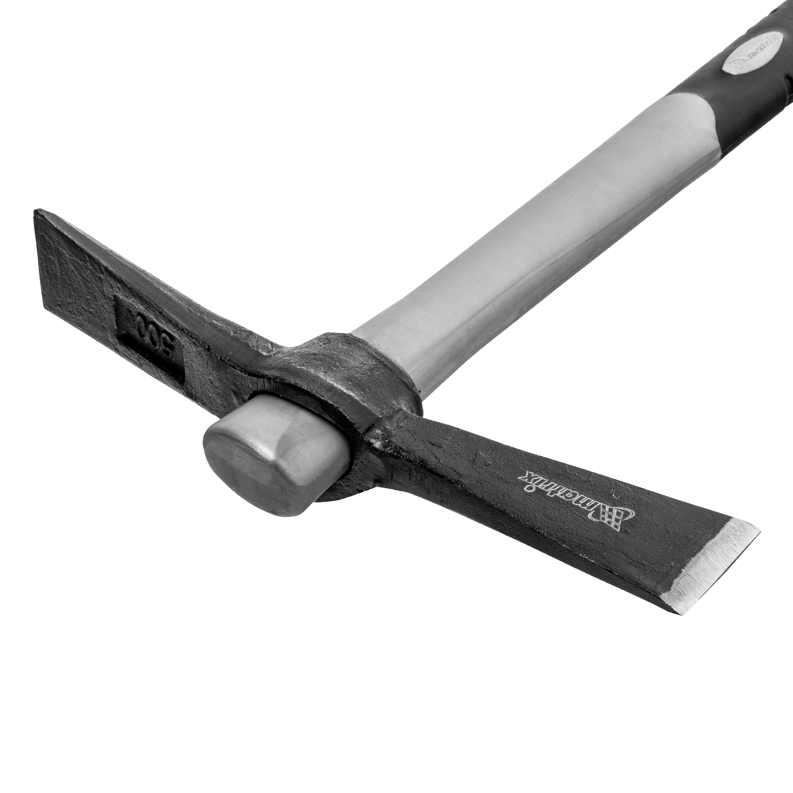 Кирка MINI, двухплоскостная, 500 г, фибергласовая обрезиненная рукоятка 385 мм Matrix