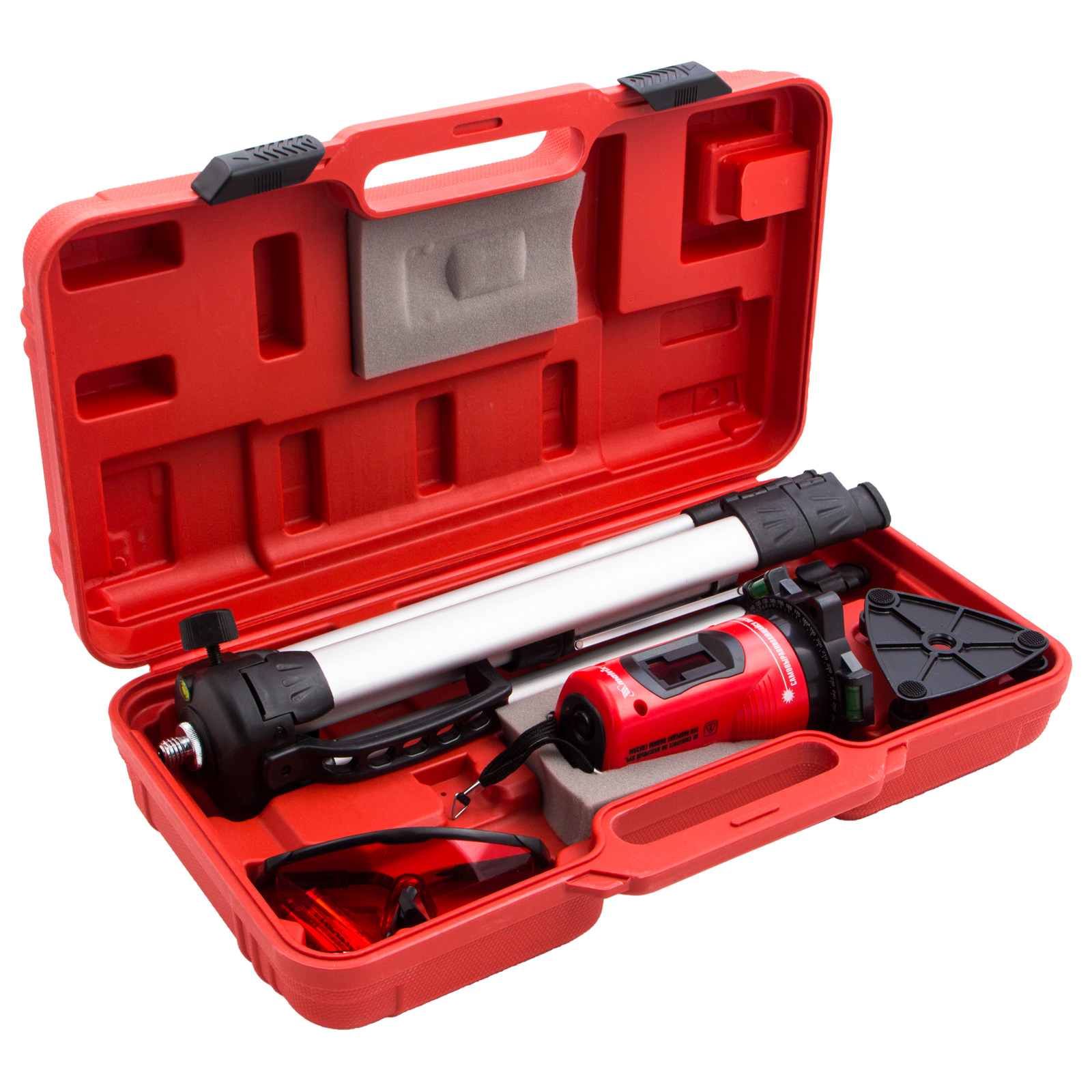 Лазерный уровень самовыравнивающийся, 150 мм, штатив 1150 мм, набор в пластиковом кейсе Matrix