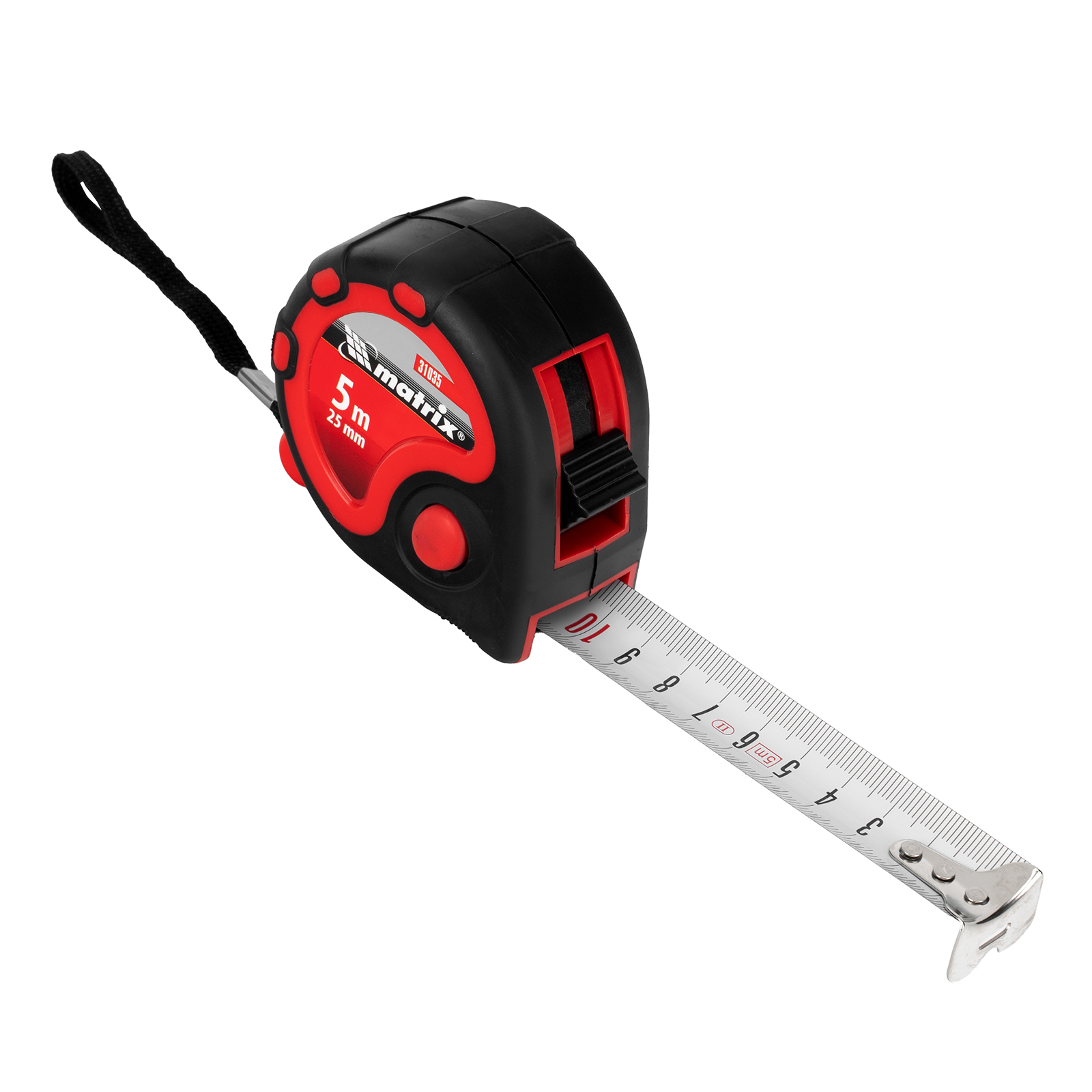 Рулетка Status 3 fixations,5 м х 25 мм,двухкомпонентный корпус,3 фиксации ленты Matrix