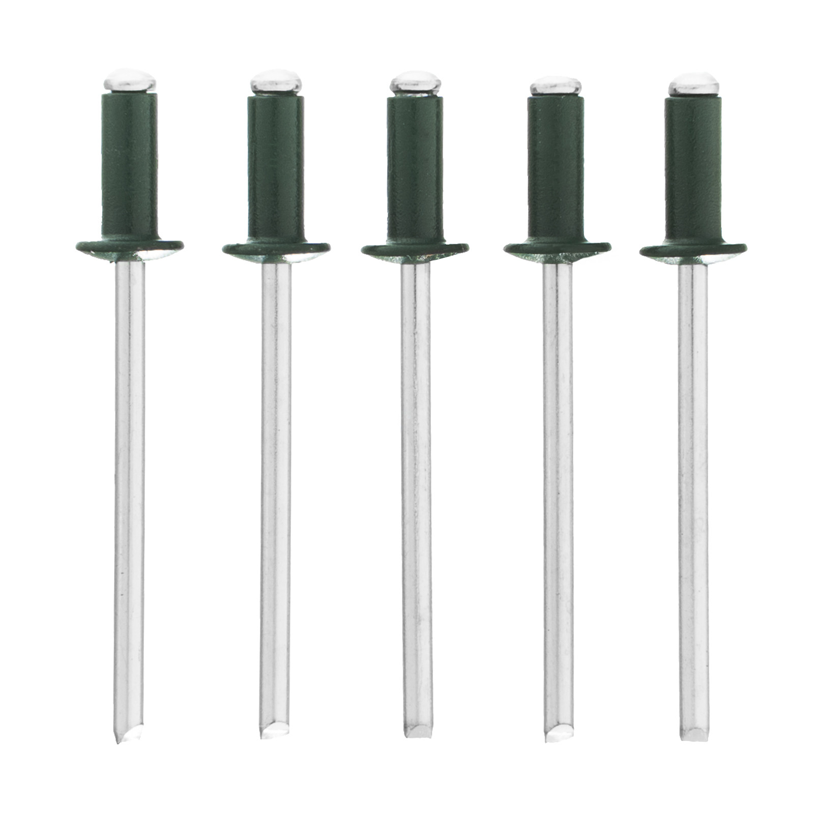 Заклепки 3.2 х 8 мм RAL 6005, темно-зеленые, 50 шт Matrix