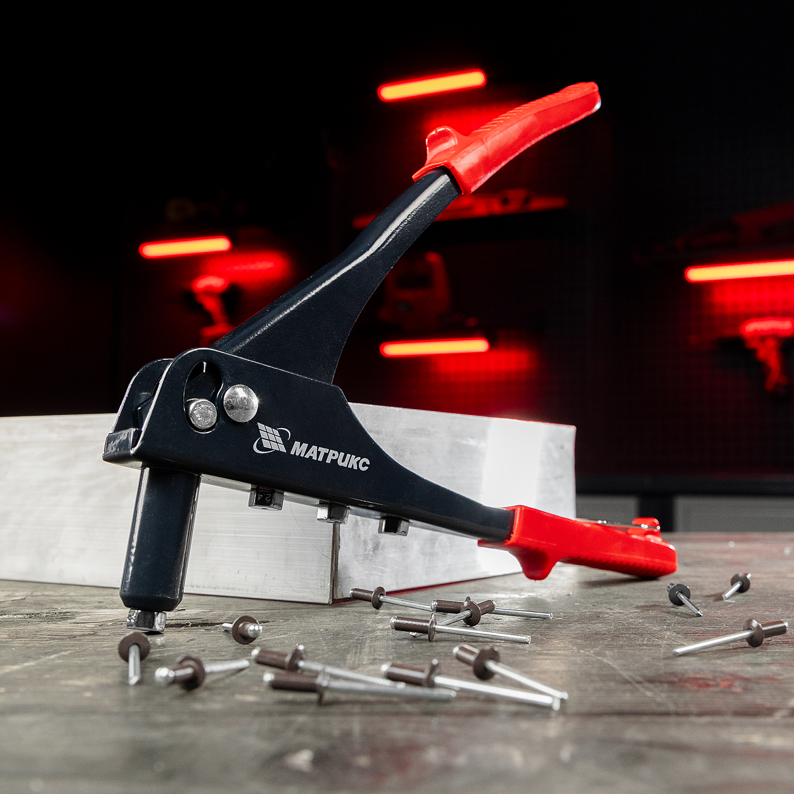 Заклепки 4.0 х 10 мм RAL 8017, темно-коричневый, 50 шт Matrix