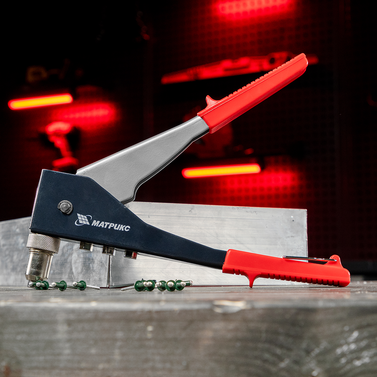 Заклепки 4.0 х 10 мм RAL 6005, темно-зеленые, 50 шт Matrix