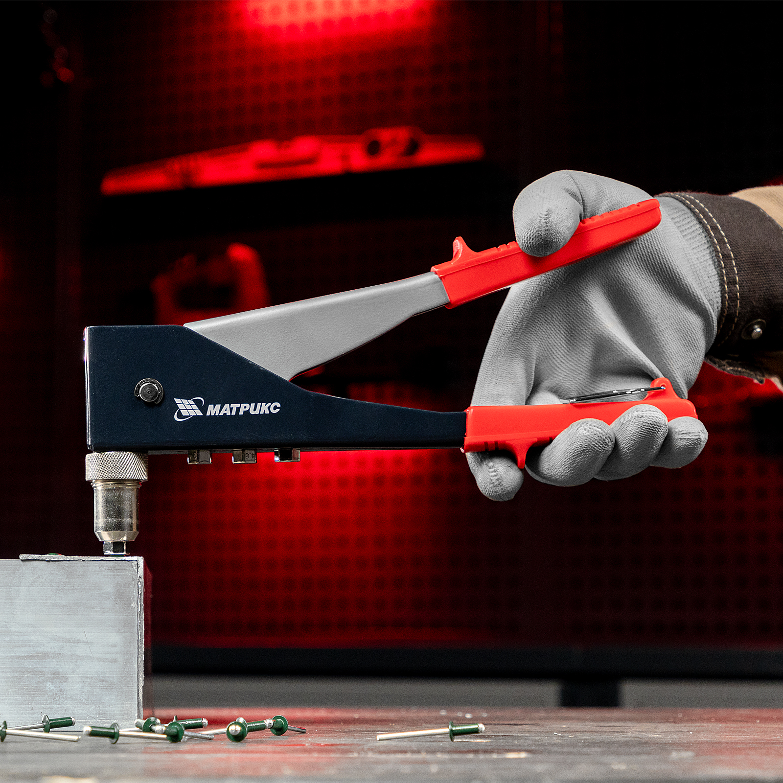 Заклепки 4.0 х 10 мм RAL 6005, темно-зеленые, 50 шт Matrix