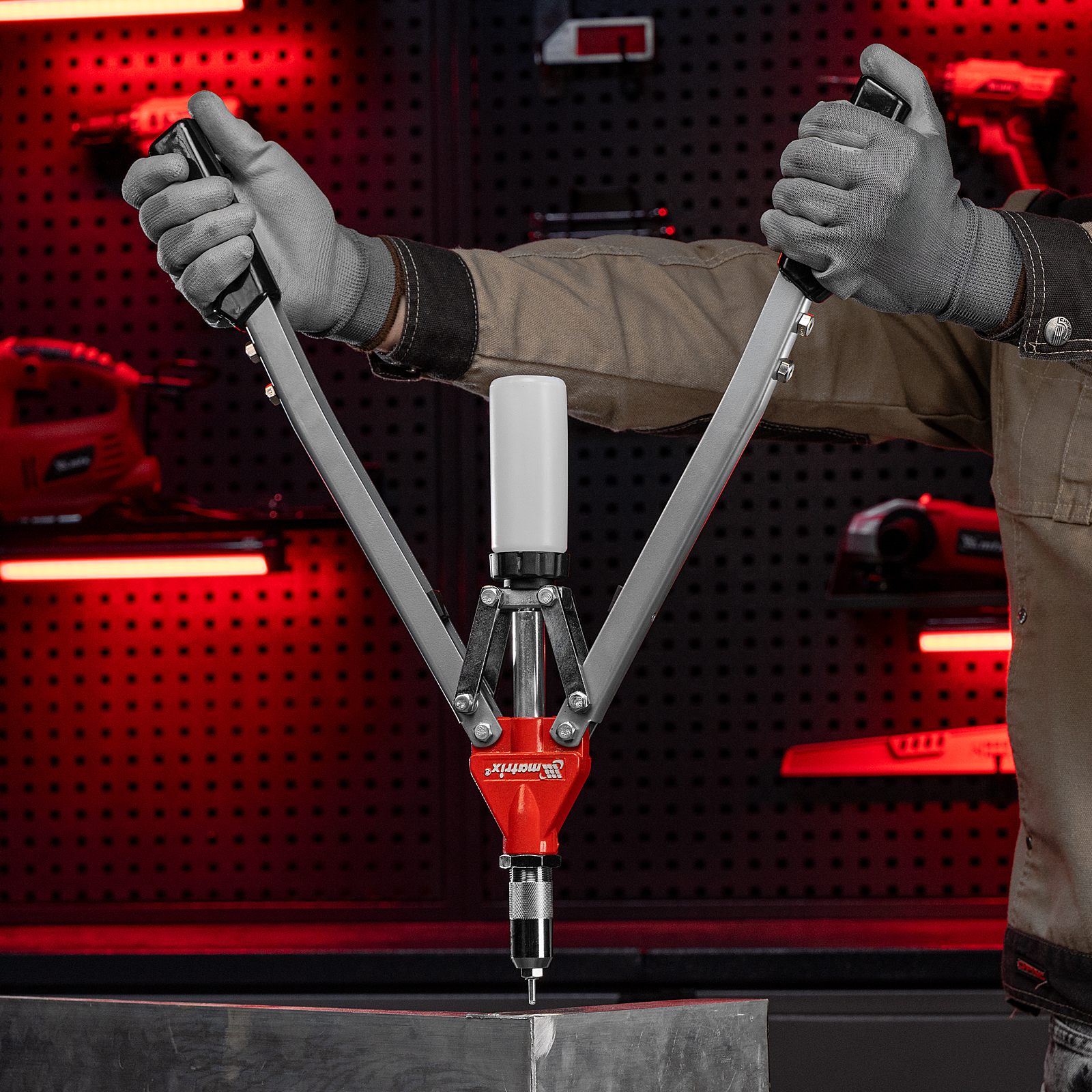 Заклепочник двуручный, для заклепок 3.2-4.0-4.8-6-6,4 мм Matrix Professional