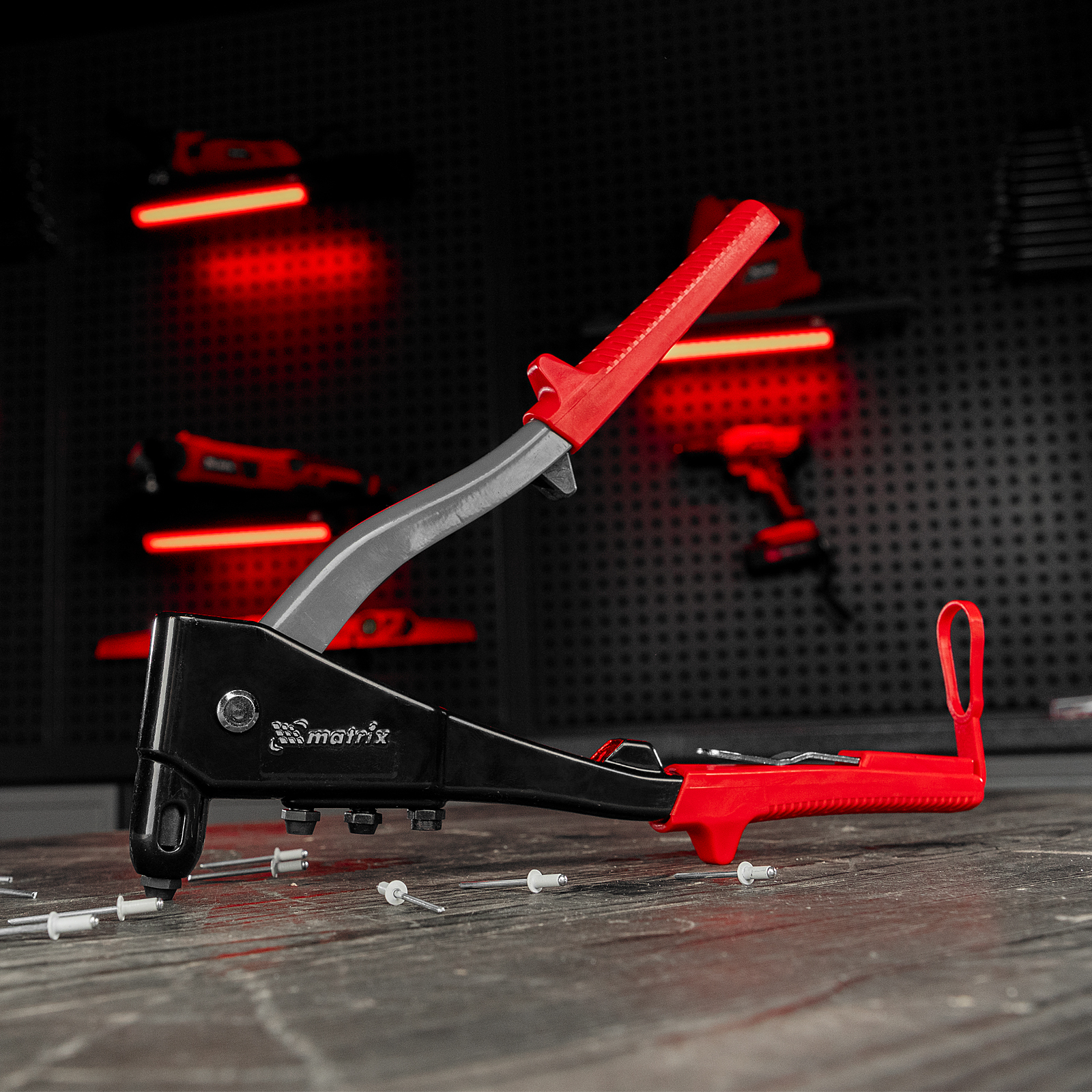 Заклепочник литой, 260 мм, заклепки 2.4-3.2-4.0-4.8 мм Matrix