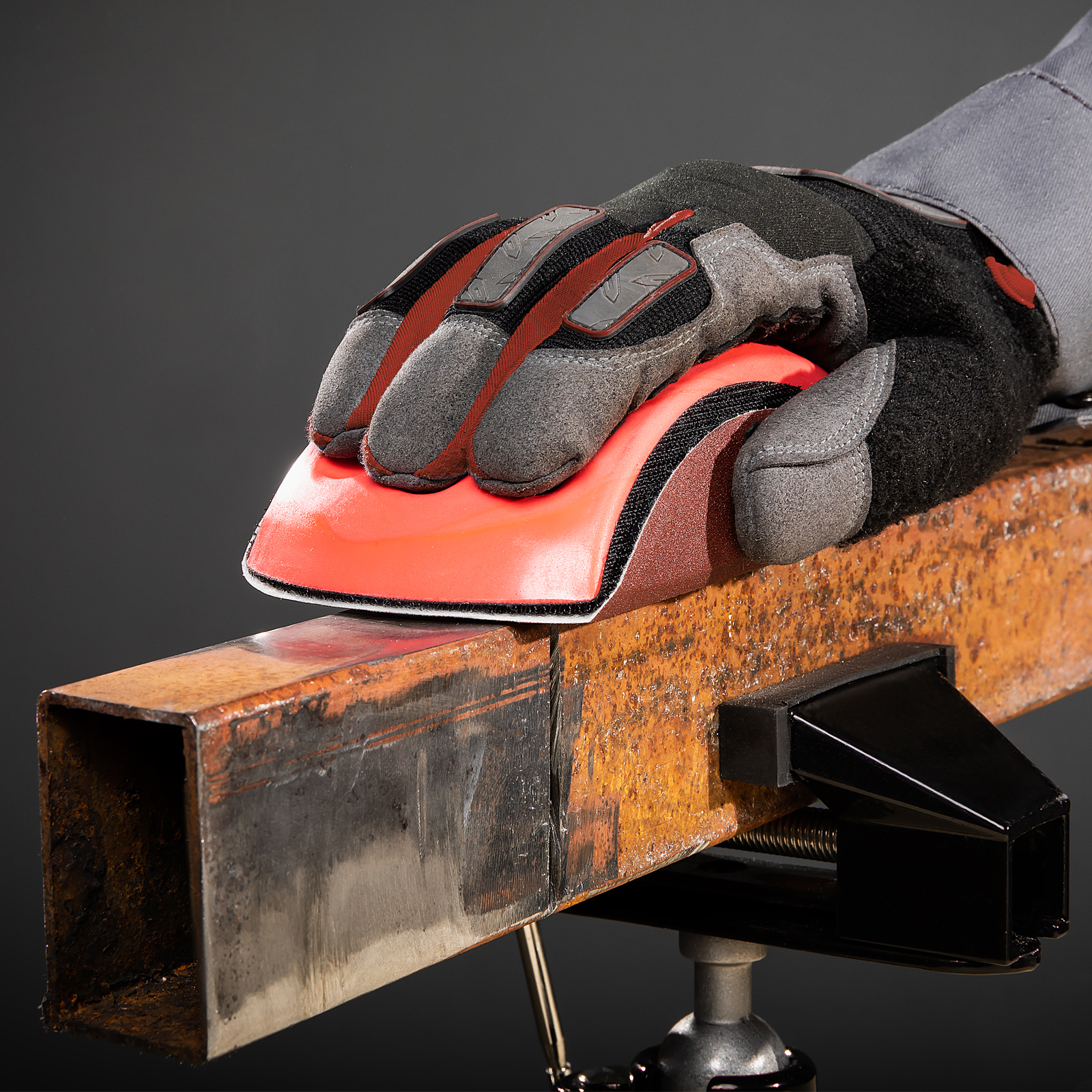 Брусок для шлифования, 150 мм, с "липучкой" Matrix