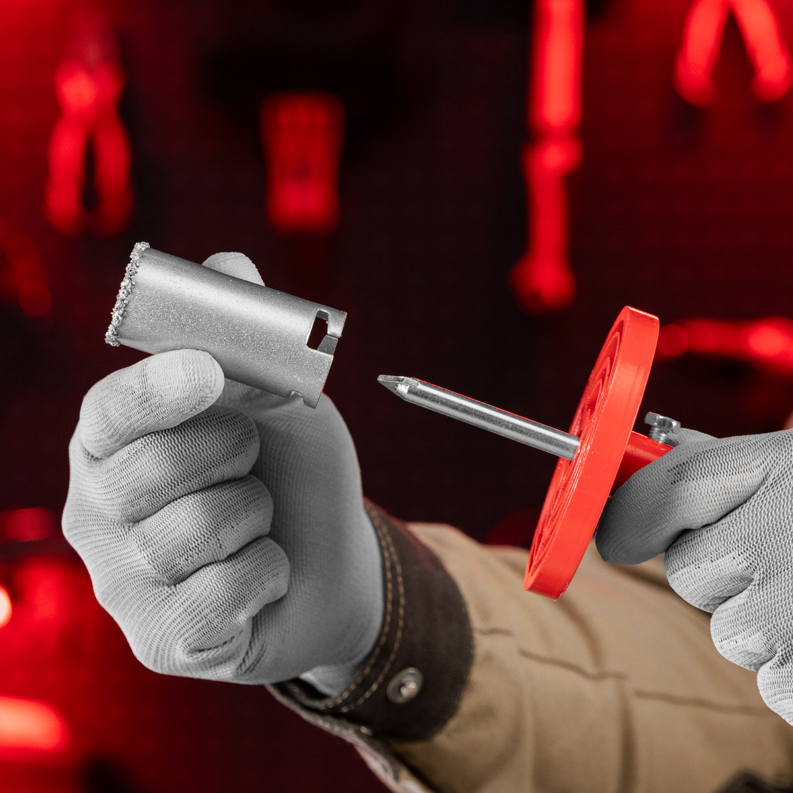 Набор коронок по керамической плитке, 33-53-67-73 мм, шестигранный хвостовик Matrix