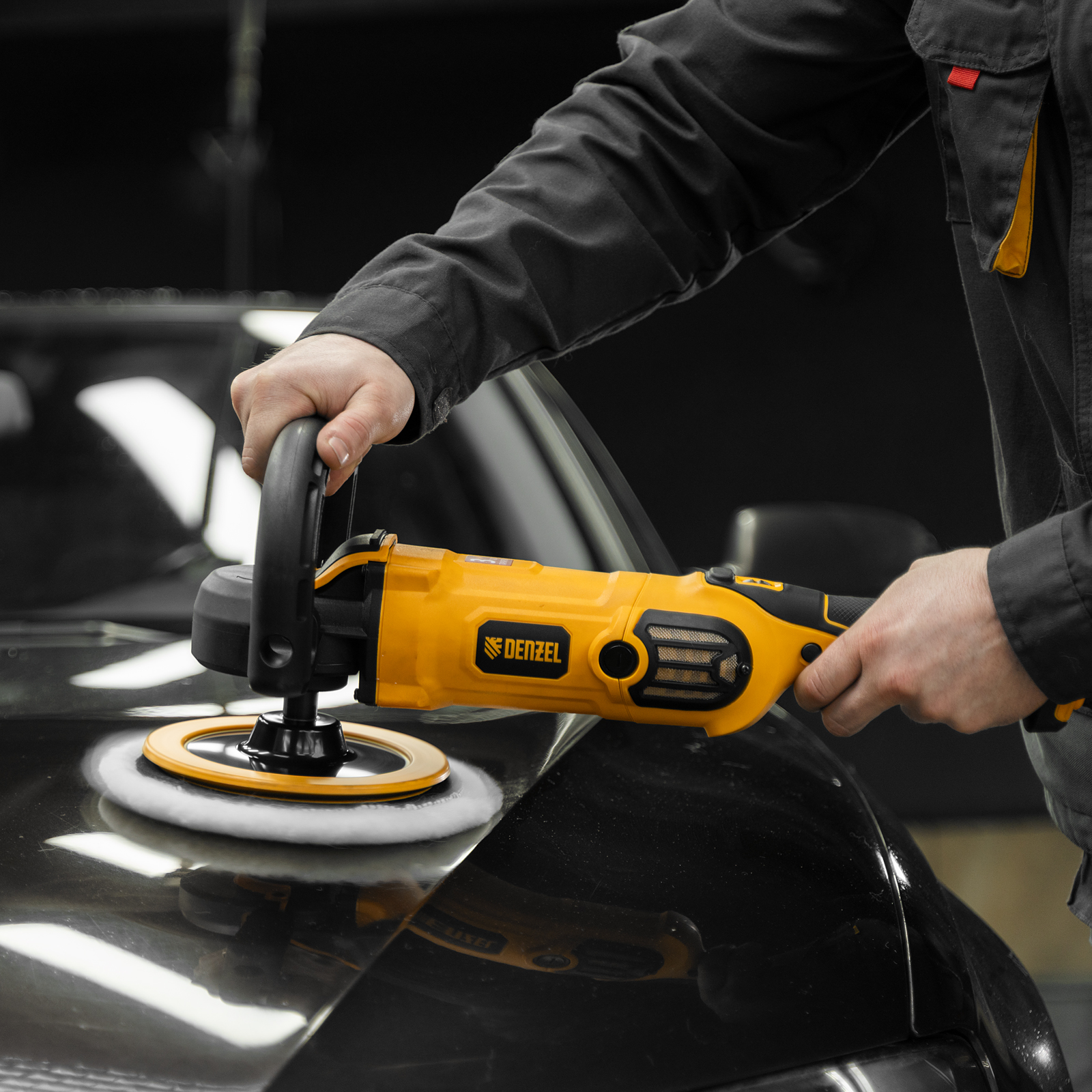 Насадка полировальная "под липучку", 180 мм, натуральная шерсть Matrix