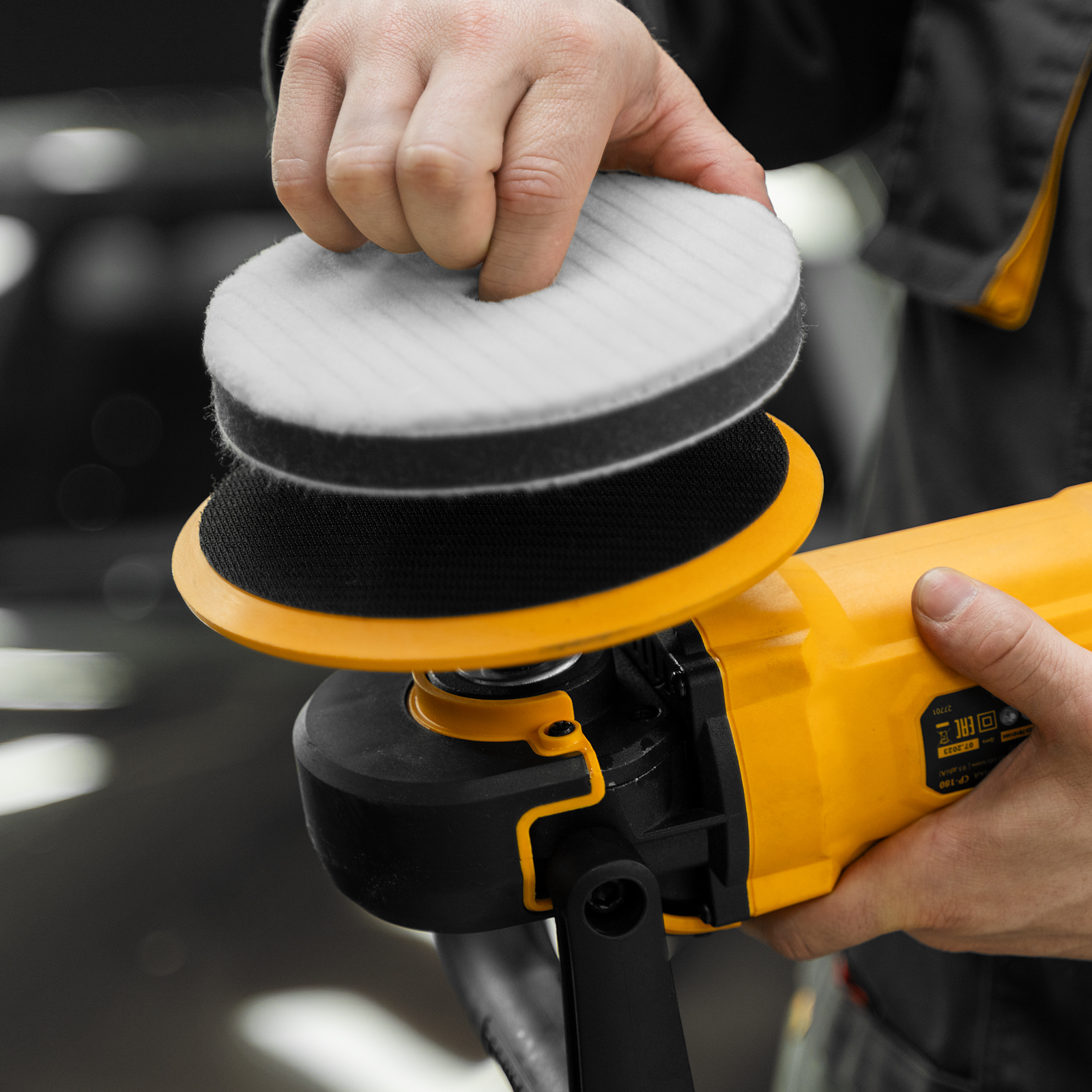 Насадка полировальная "под липучку", 150 мм, короткая плетеная шерстяная нить Matrix