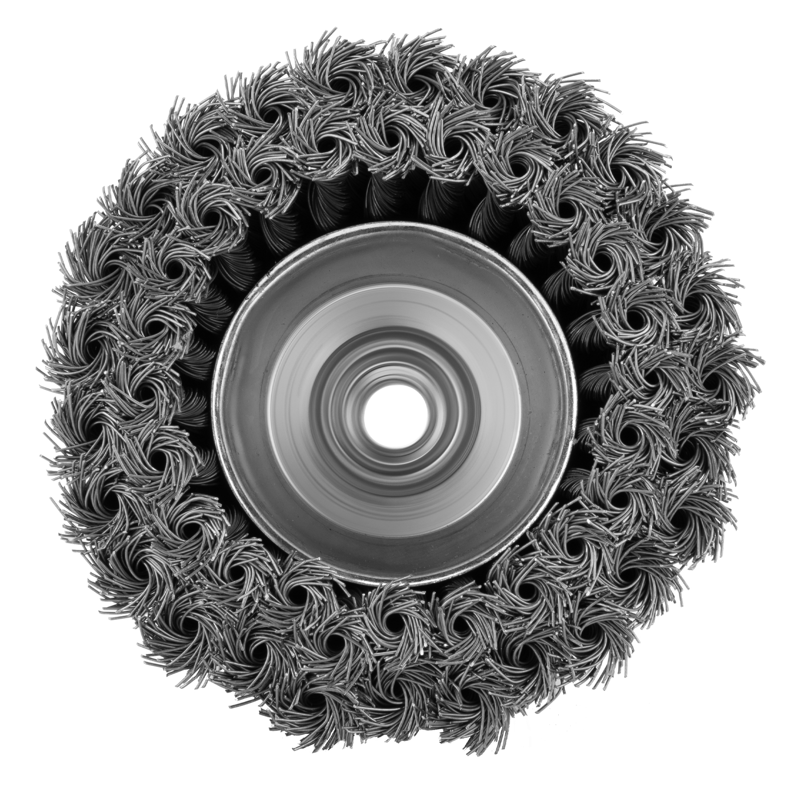 Щетка для УШМ, 125 мм, М14, "чашка", двухрядная, крученая проволока 0.5 мм Matrix