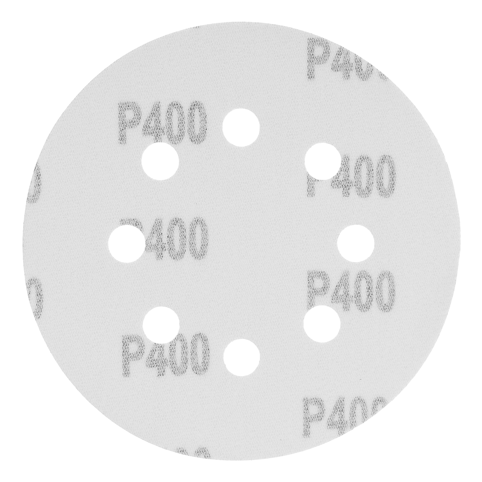 Круг абразивный на ворсовой подложке под "липучку", перфорированный, P 400, 125 мм, 5 шт Matrix