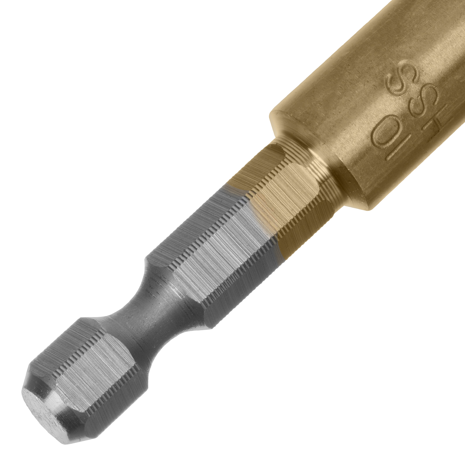 Сверло по металлу, 10 мм, HSS, нитридтитановое покрытие, шестигранный хвостовик Matrix