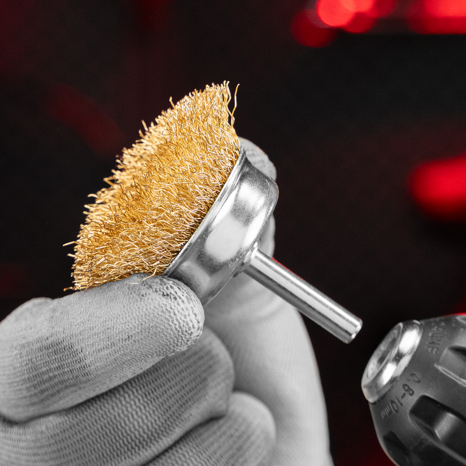 Набор щеток для дрели, 3 шт, 1 плоская, 50 мм, 2 "чашки", 25-50 мм, со шпильками Matrix