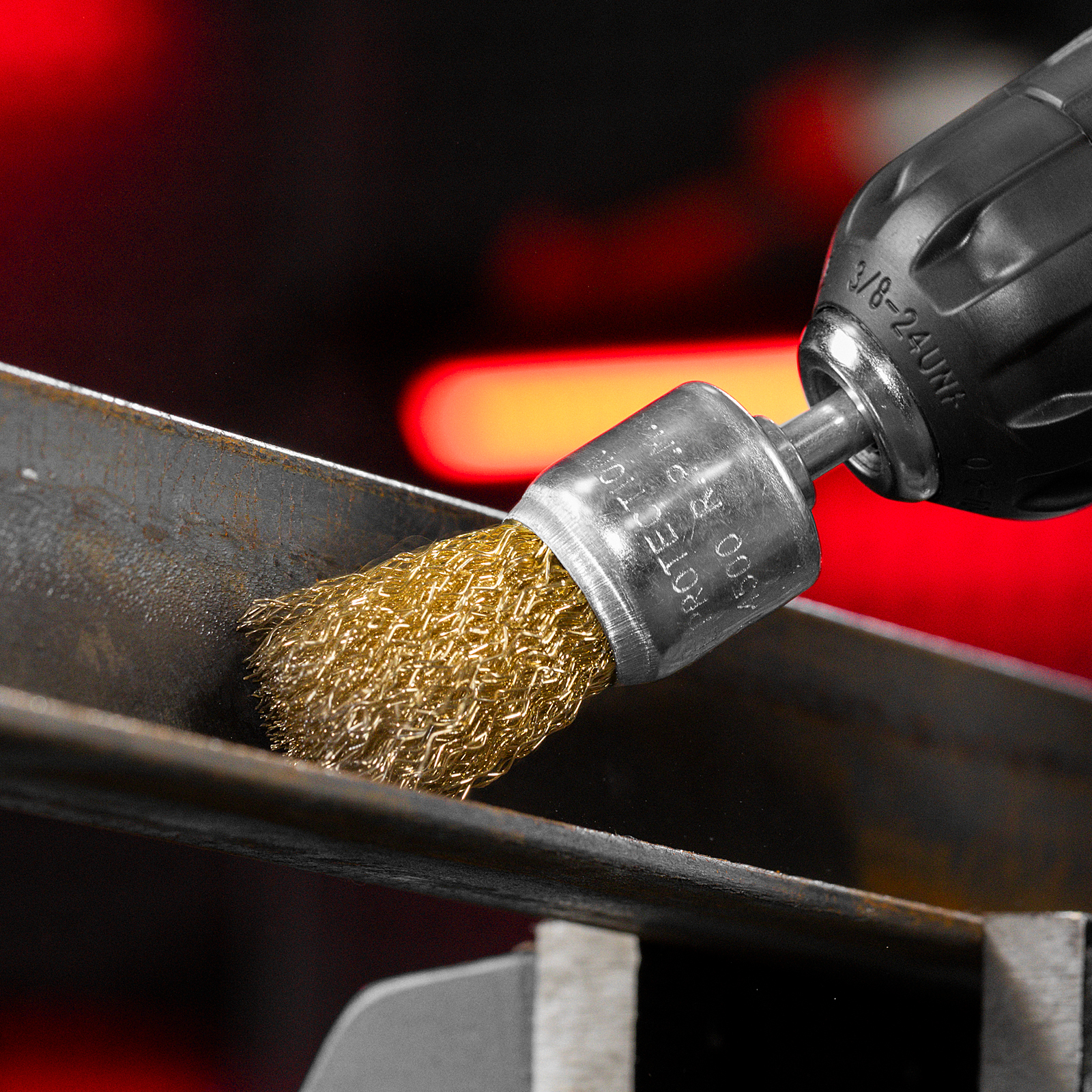 Набор щеток для дрели, 5 шт, 2 плоские, 50-75 мм, 3 "чашки", 25-50-75 мм, со шпильками Matrix