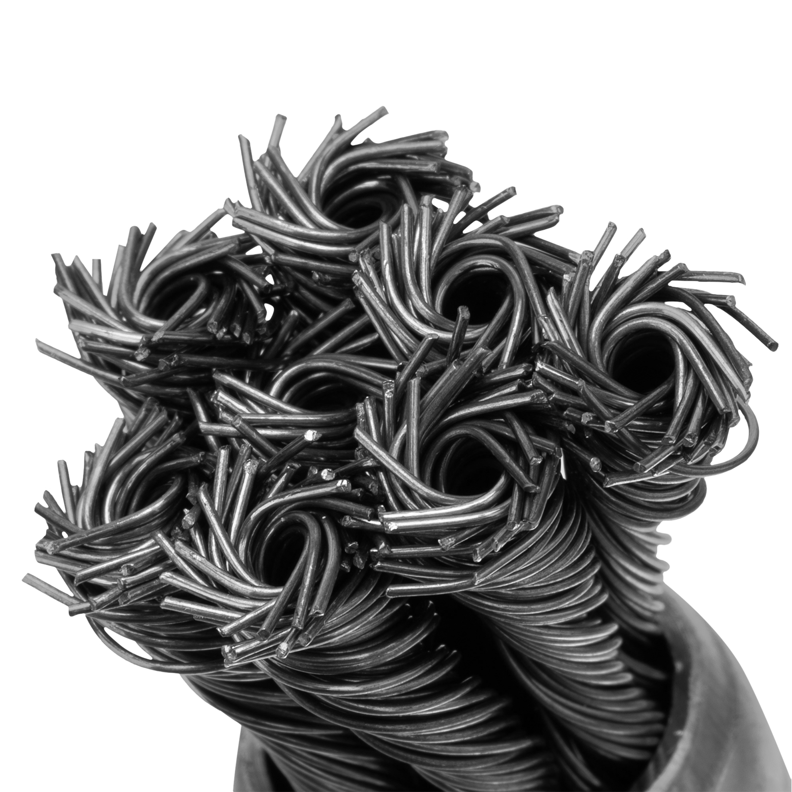 Щетка для дрели, 25 мм, "чашка" со шпилькой, крученая металлическая проволока Matrix