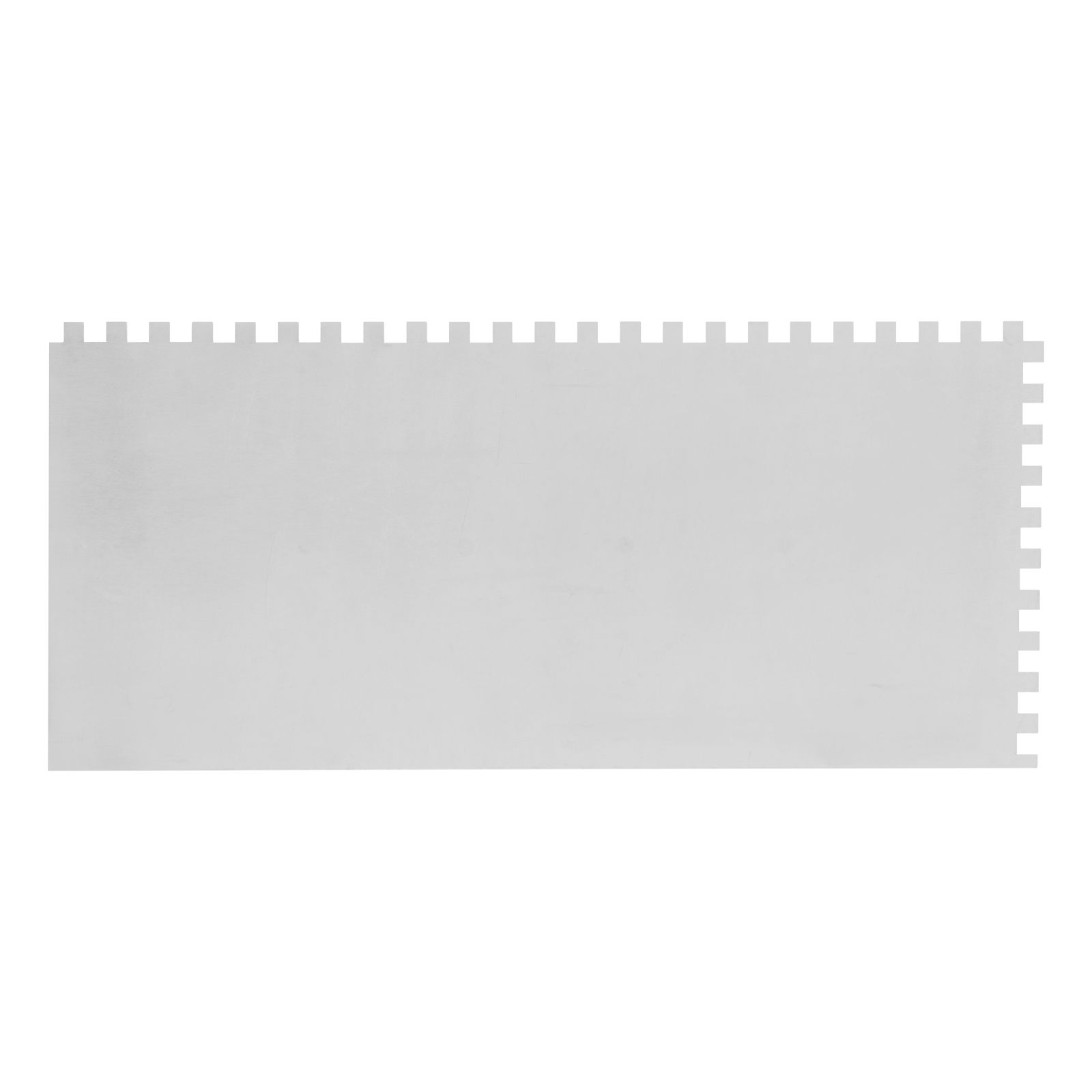 Гладилка стальная, 280 х 130 мм, зеркальная полировка, пластмассовая ручка, зуб 6 х 6 мм Matrix