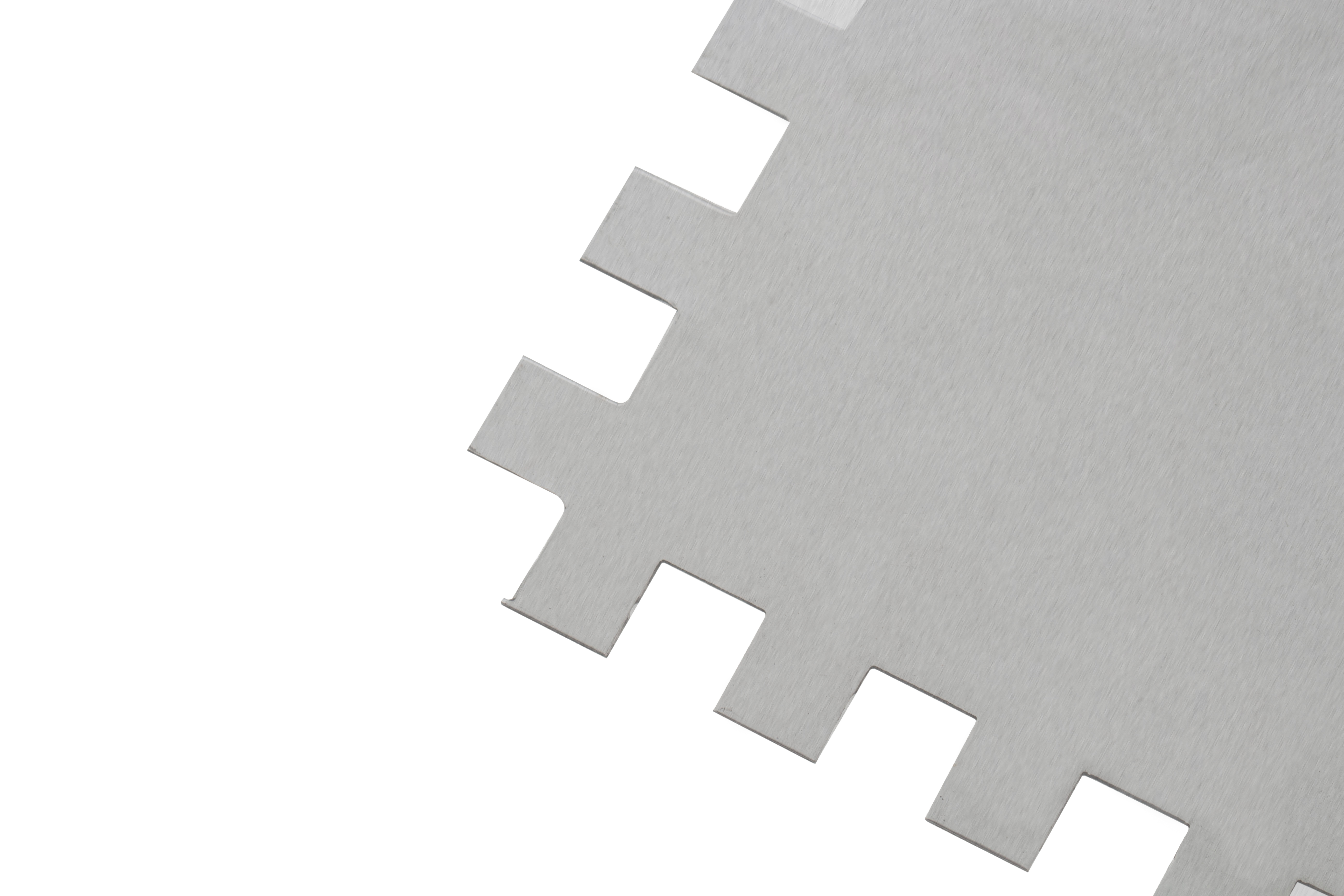 Гладилка из нержавеющей стали, 280 х 130 мм, зеркальная полировка, пластмассовая ручка, зуб 8 х 8 мм Matrix