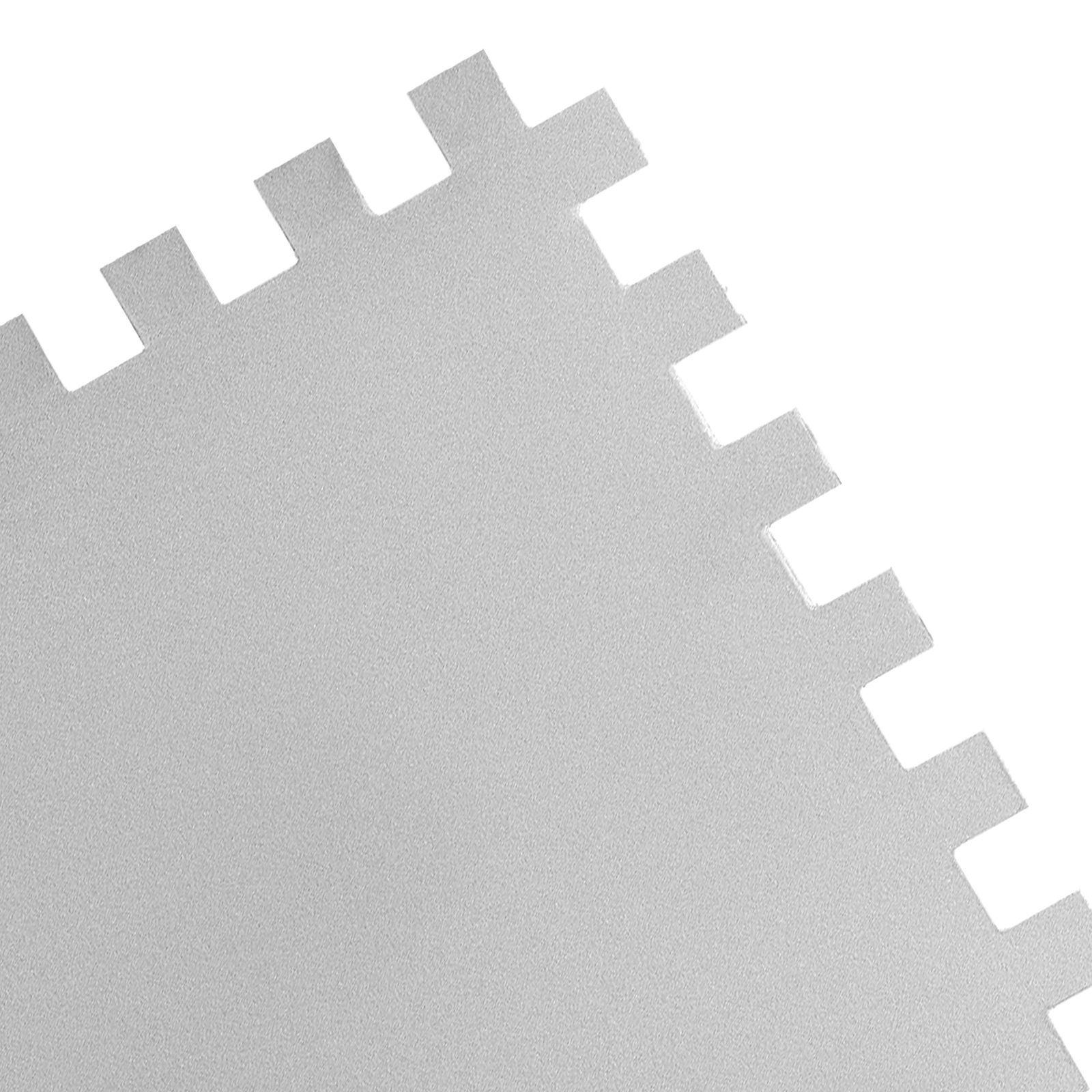 Гладилка из нержавеющей стали, 280 х 130 мм, зеркальная полировка, пластмассовая ручка, зуб 10 х 10 мм Matrix