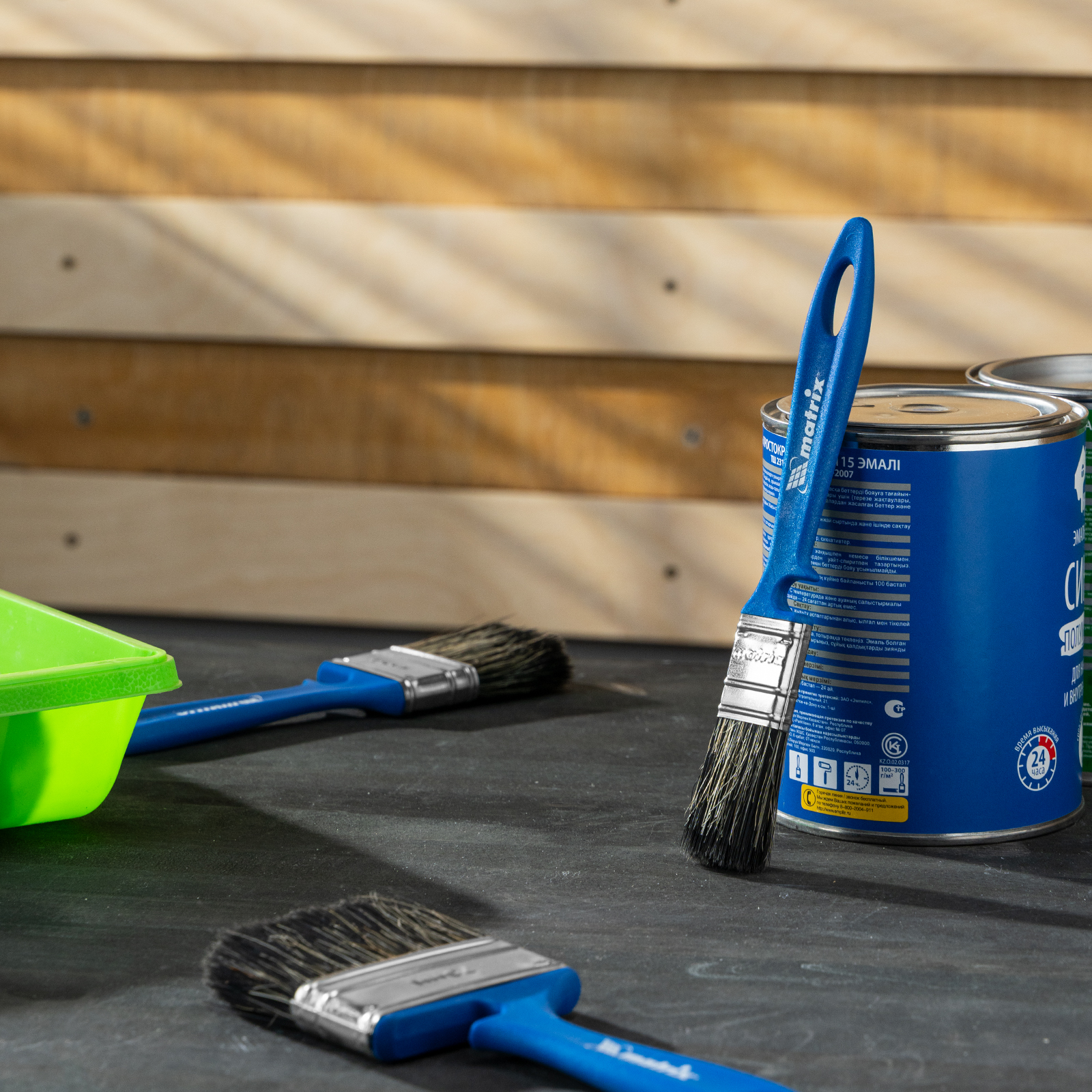 Кисть флейцевая "Водные краски" Color Line  25 x 10 мм Matrix