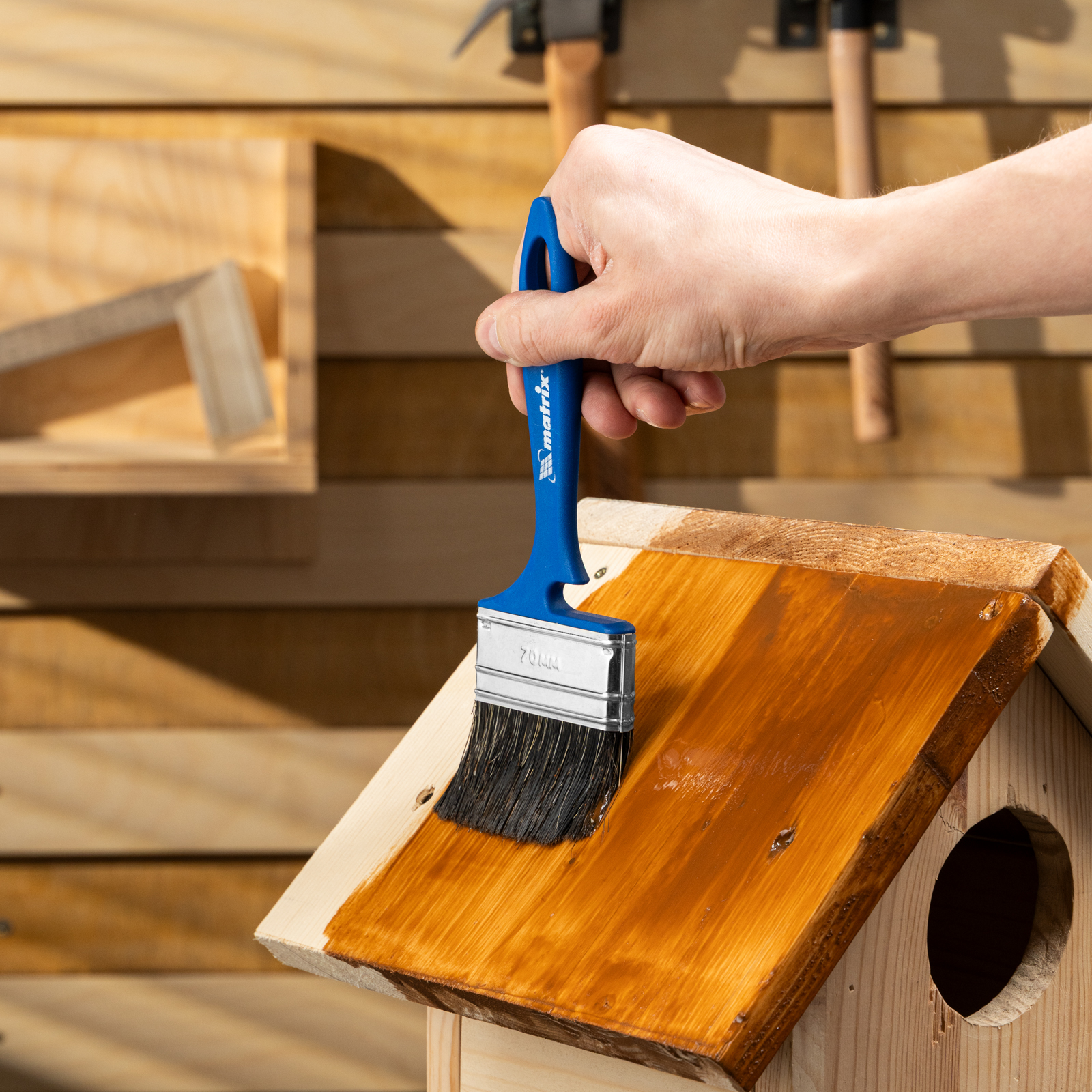 Кисть флейцевая "Водные краски" Color Line  70 x 12 мм Matrix