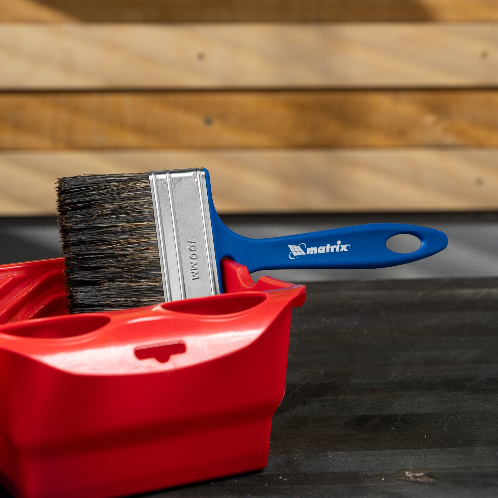 Кисть флейцевая "Водные краски" Color Line 100 x 12 мм Matrix