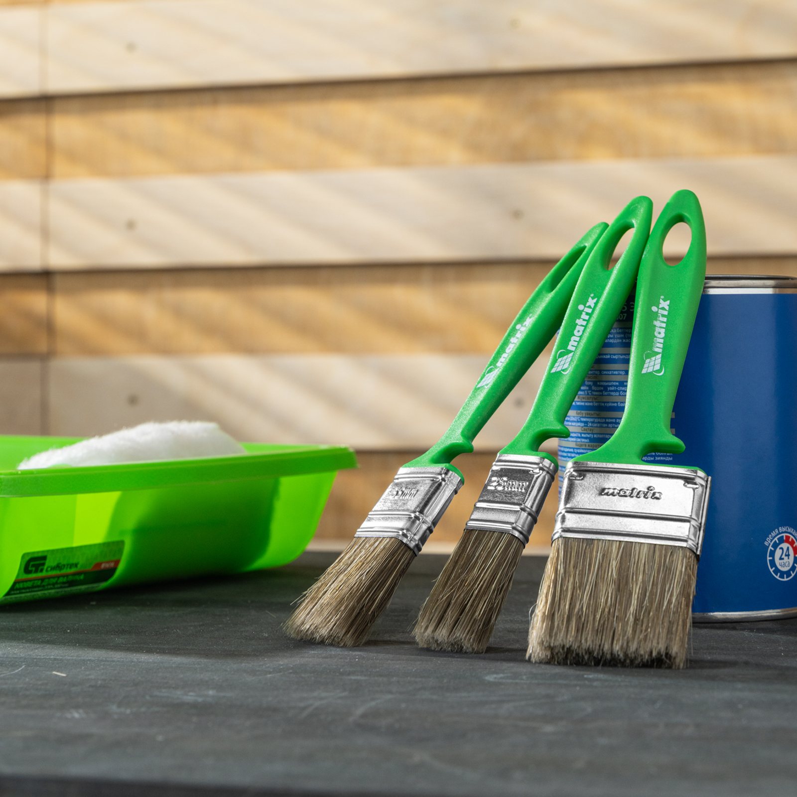 Набор кистей «Работы по дереву» 25 мм, 35 мм, 50 мм Color Line Matrix