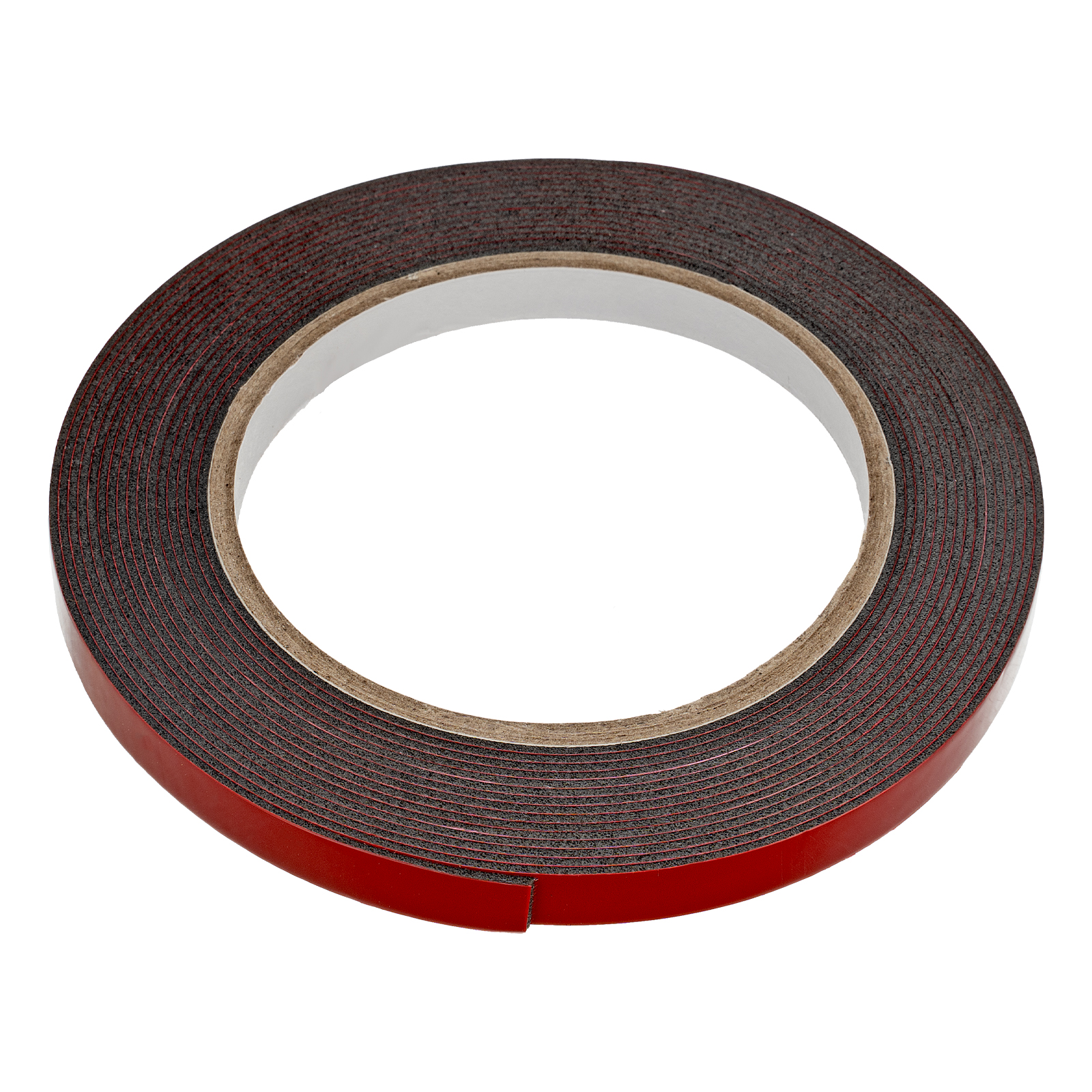 Лента клейкая на вспененной основе, двусторонняя черная усиленная, 9 мм х 5 м Matrix