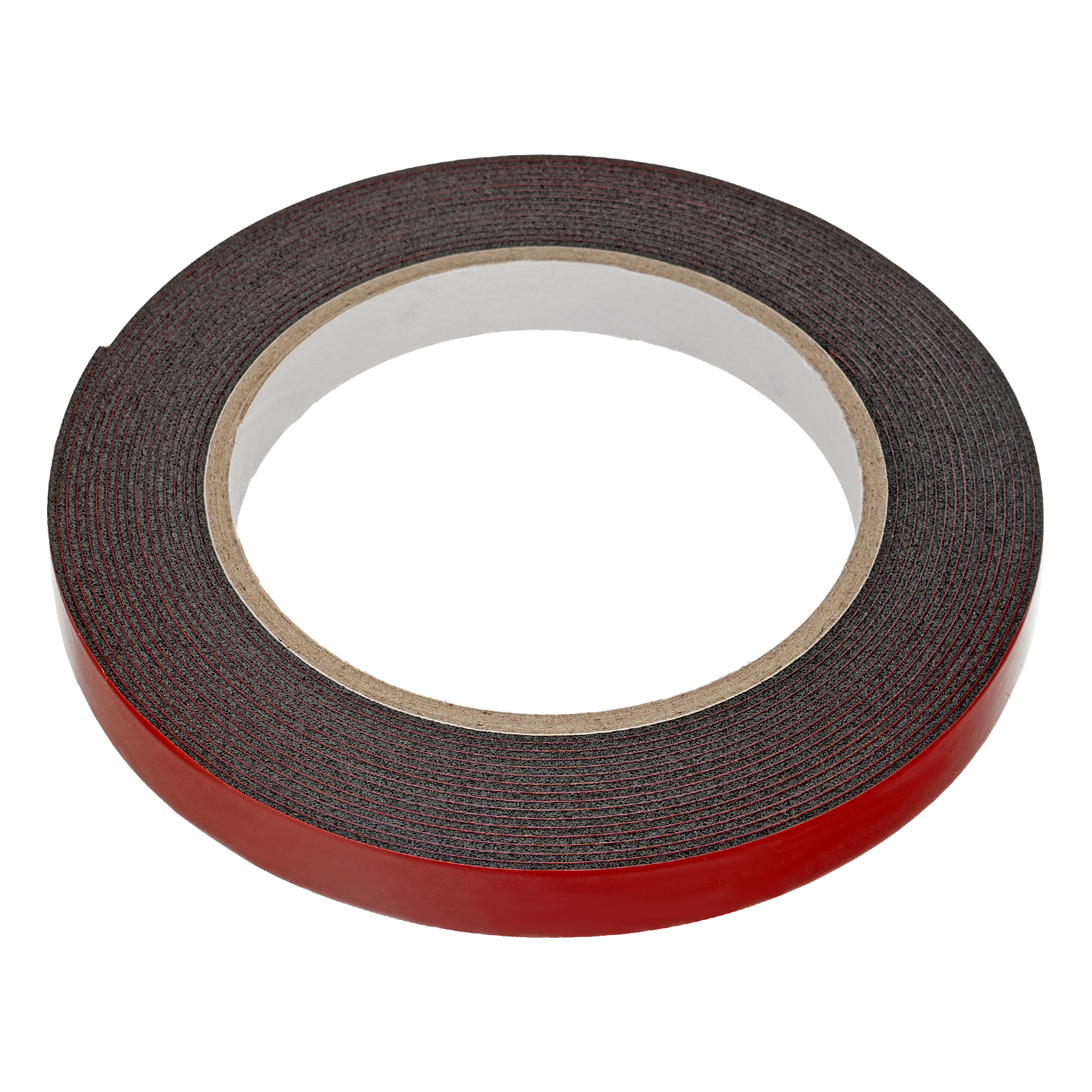 Лента клейкая на вспененной основе, двусторонняя черная усиленная, 12 мм х 5 м Matrix