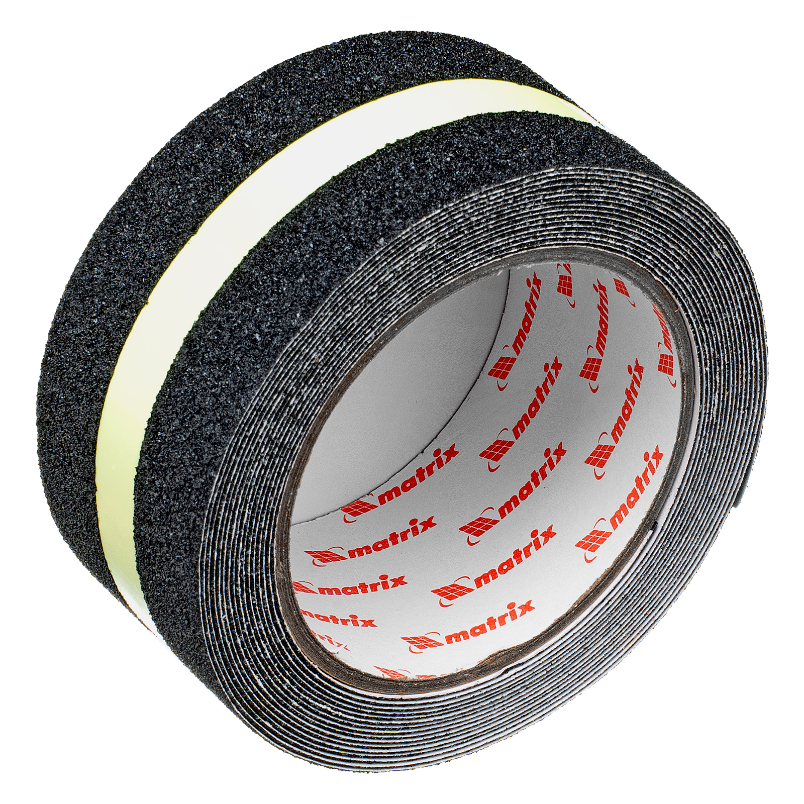 Лента клейкая противоскользящая, c фотолюминисцентной полосой 50 мм x 5 м Matrix