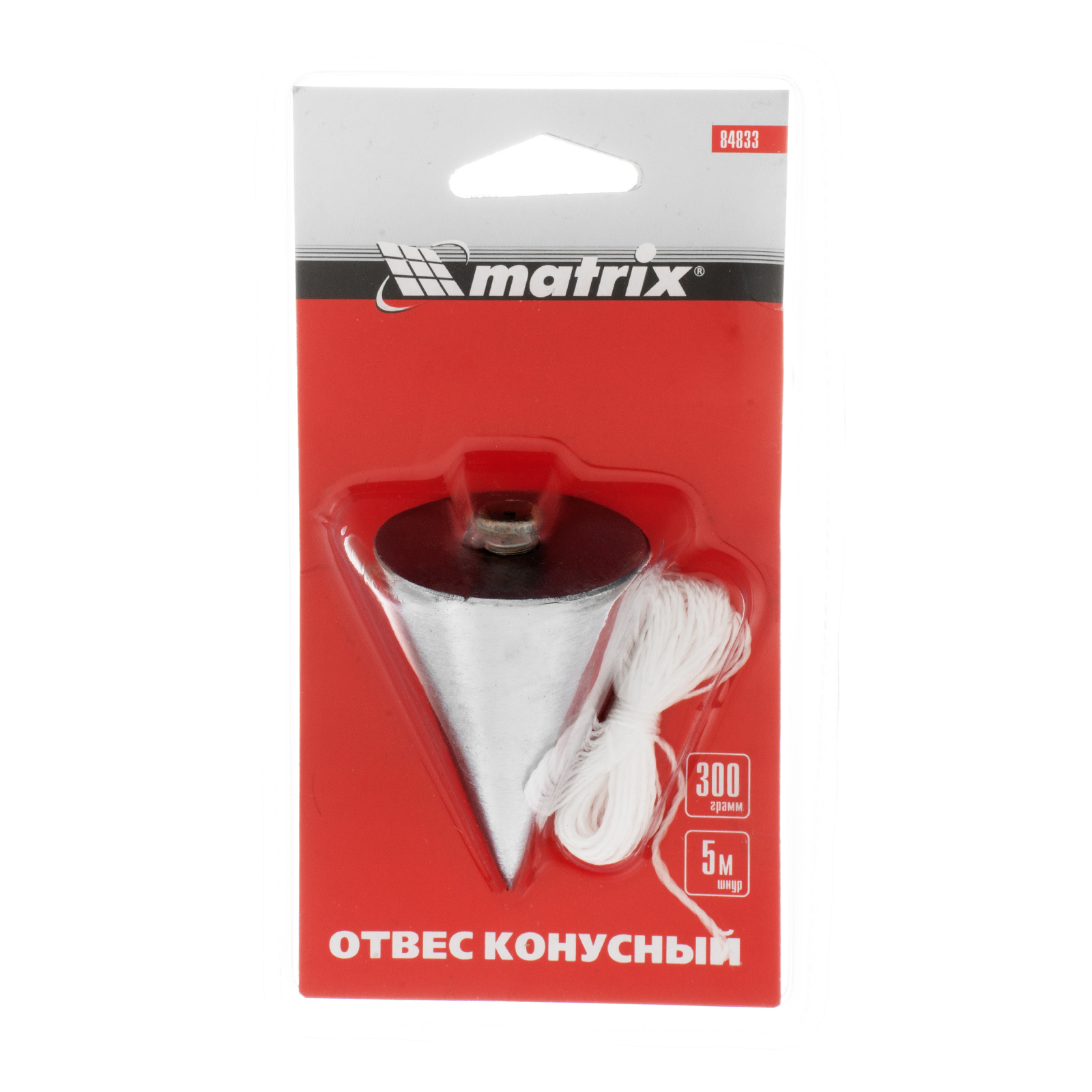 Отвес конусный, 300 г, шнур 5 м Matrix