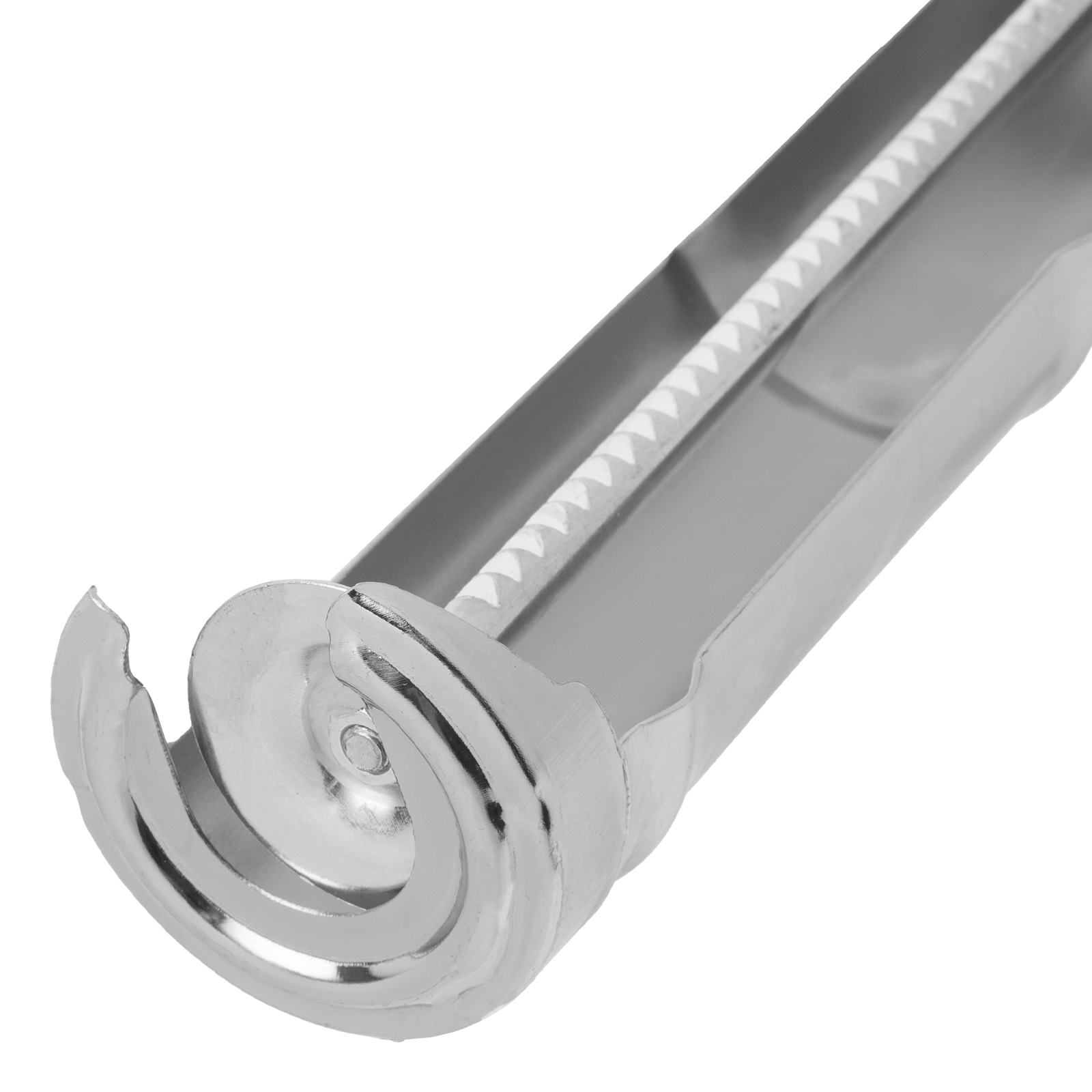 Пистолет для герметика, 310 мл, "полуоткрытый", хромированный, зубчатый шток 7 мм Matrix