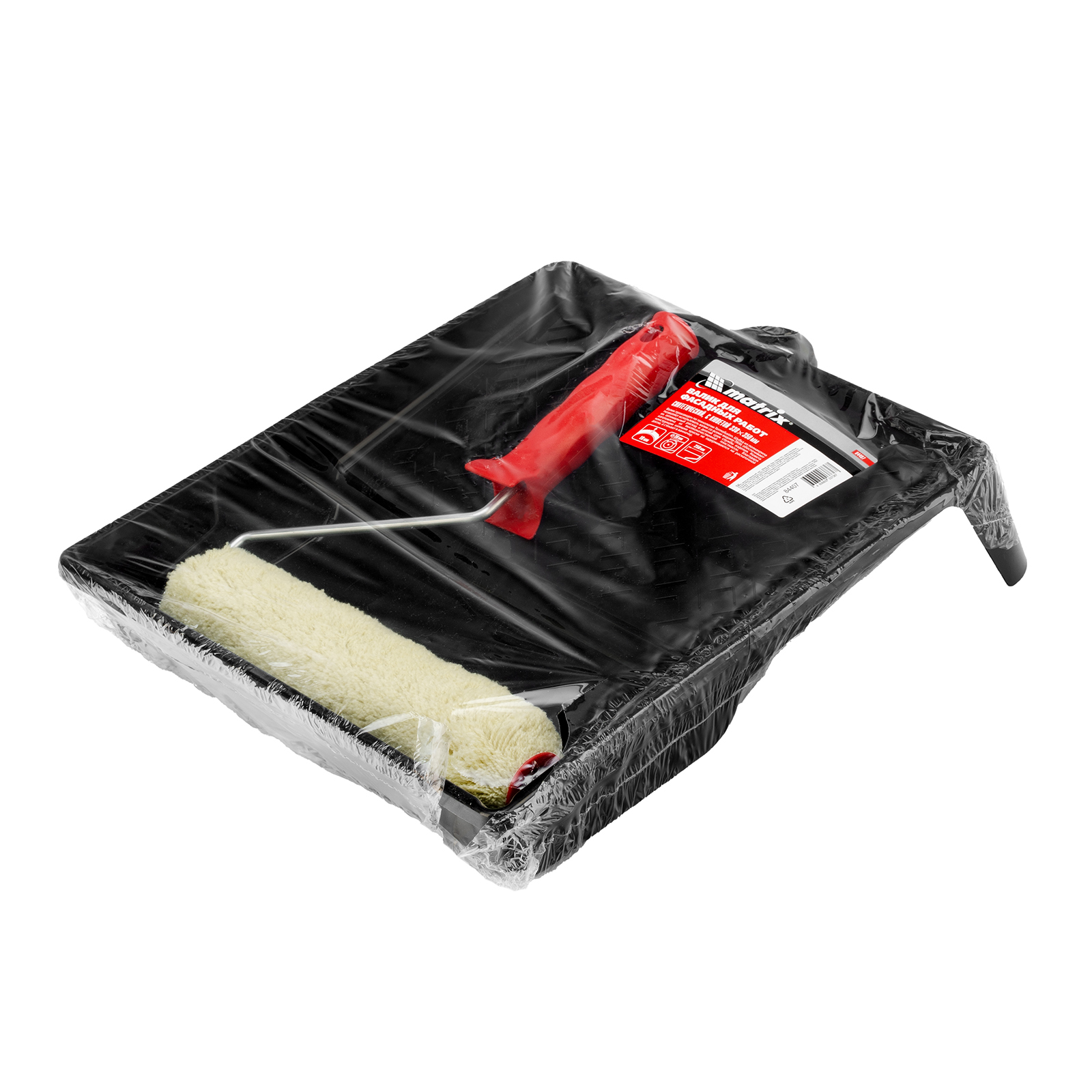 Набор, валик для фасадных работ синтетический, 250 мм, ворс 18 мм, D 36 мм, РАС, кювета 330 х 350 мм Matrix