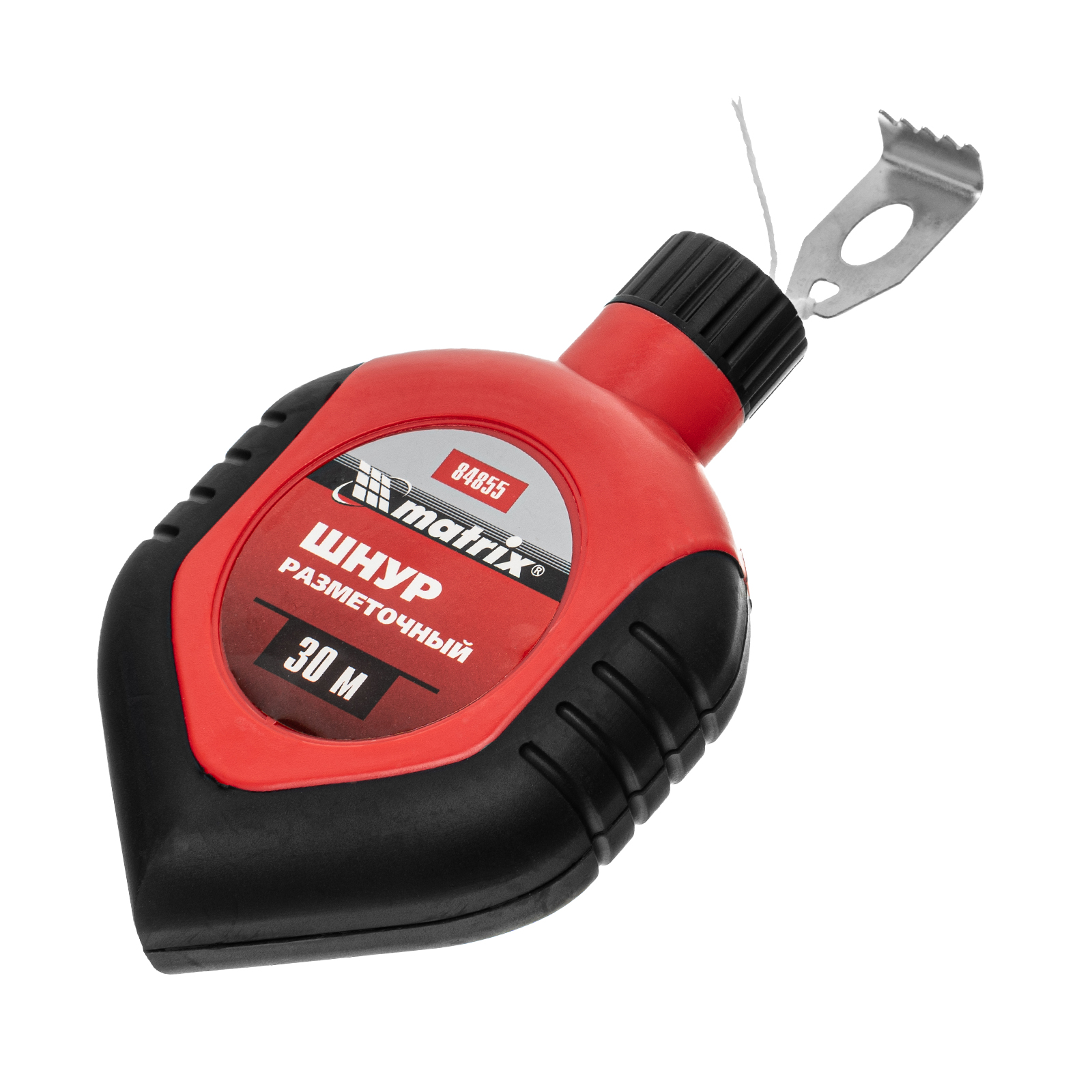 Шнур разметочный в пластмассовом обрезиненном корпусе, порошок красный Matrix