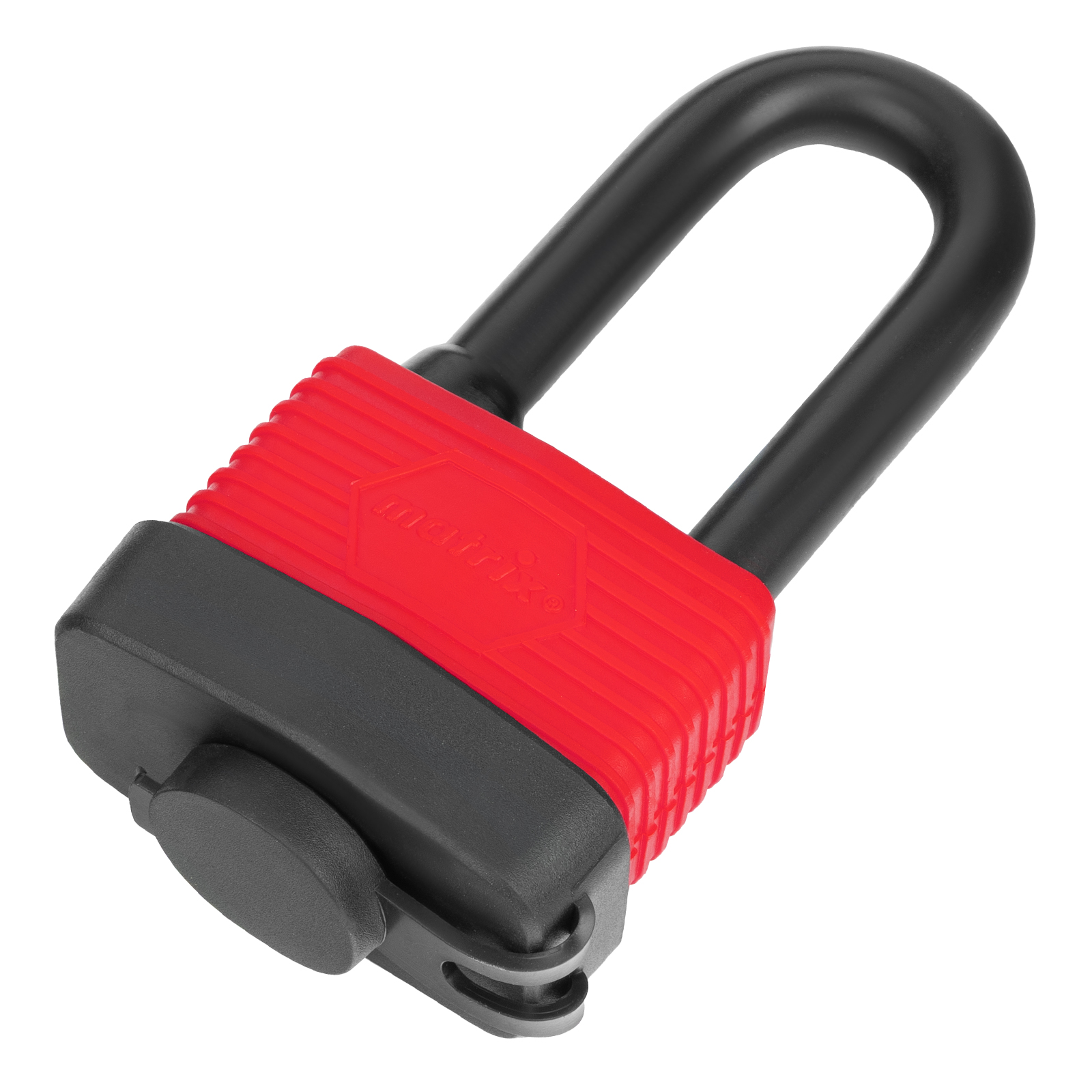 Замок навесной всепогодный, 50 мм, удлиненная дужка Matrix