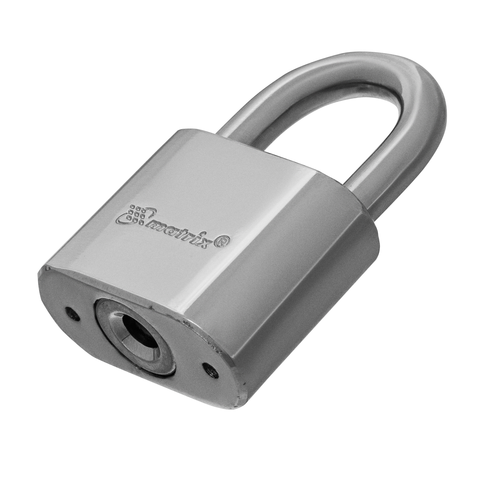 Замок навесной, хромированное покрытие 40 мм Matrix