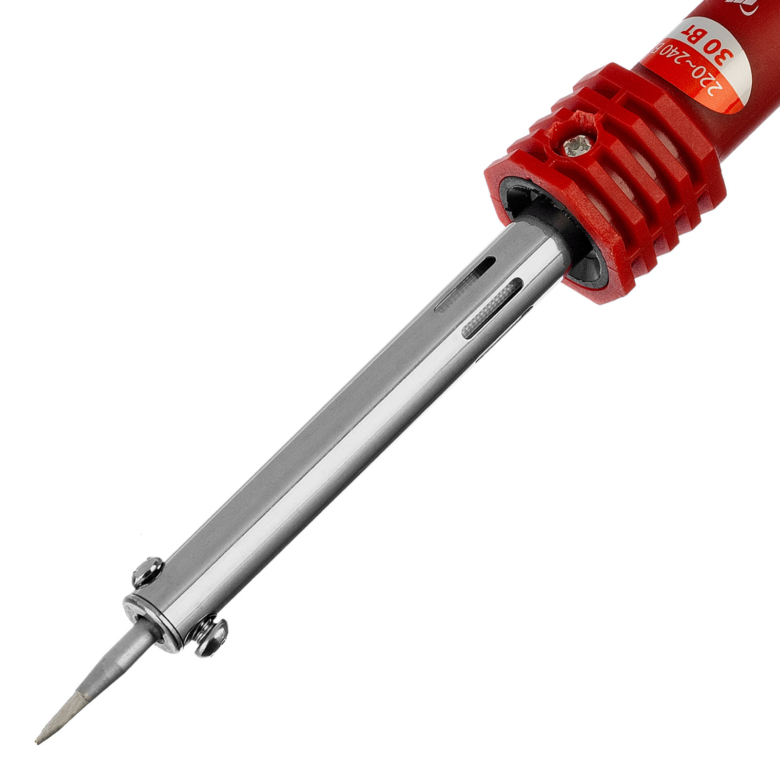 Паяльник, пластиковая рукоятка, медный наконечник с долговечным защитным покрытием, 220 В, 30 W Matrix