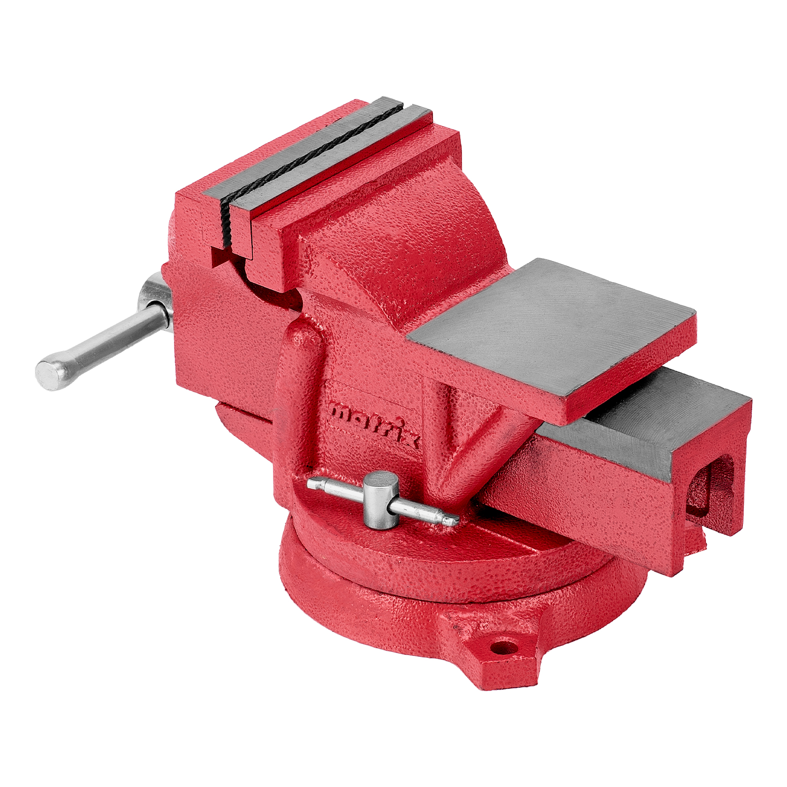 Тиски слесарные, 100 мм, поворотные, с наковальней Matrix