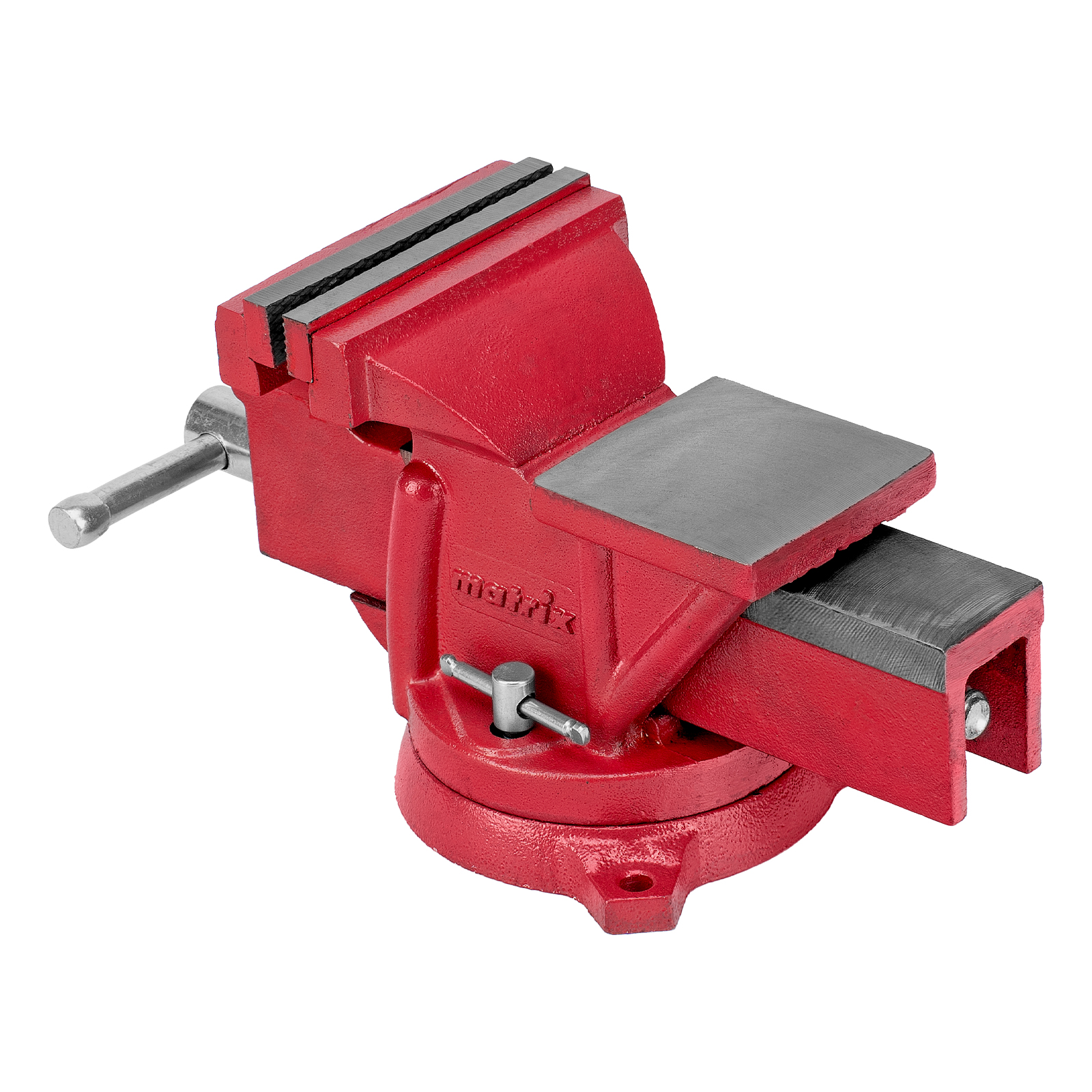 Тиски слесарные, 125 мм, поворотные, с наковальней Matrix