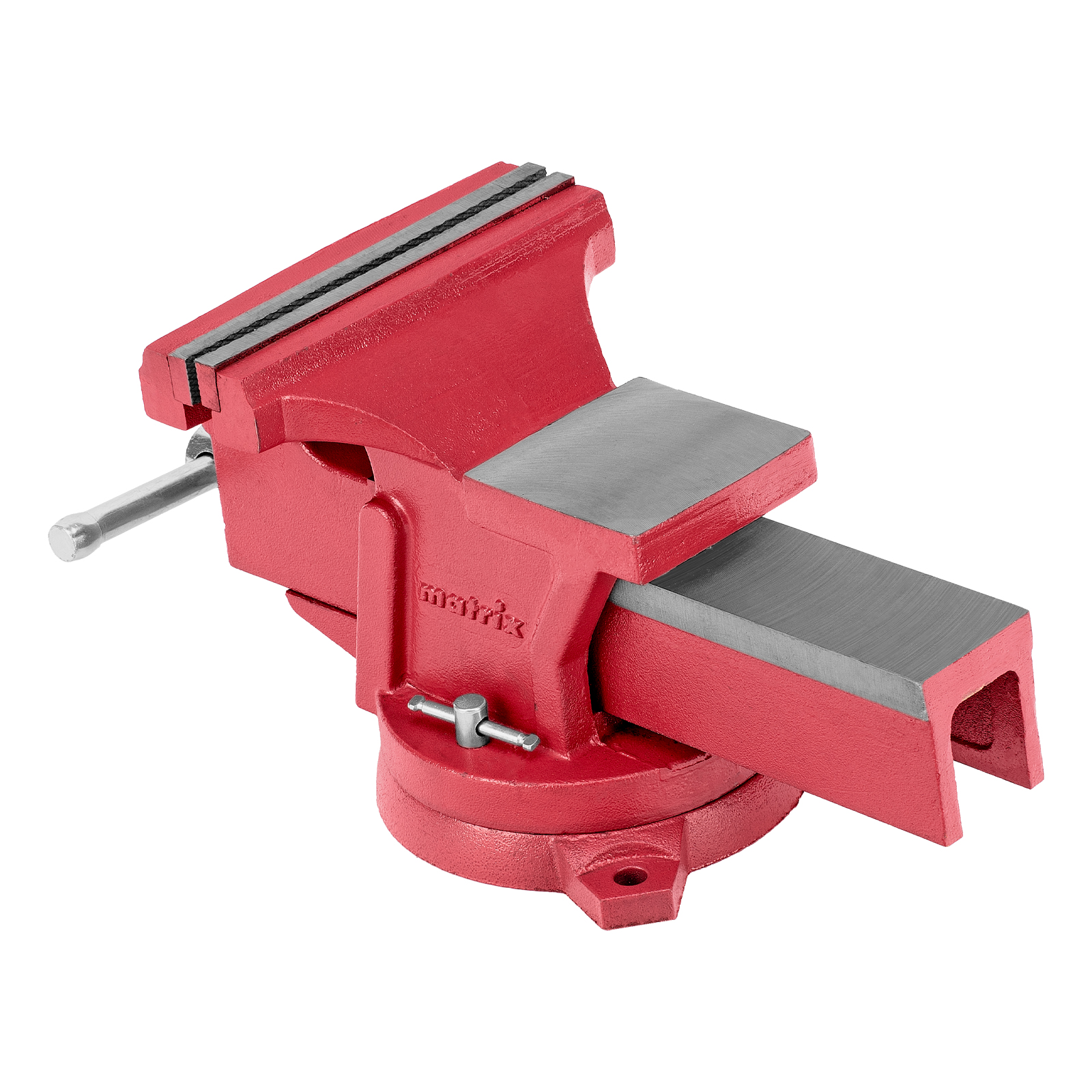 Тиски слесарные, 200 мм, поворотные, с наковальней Matrix