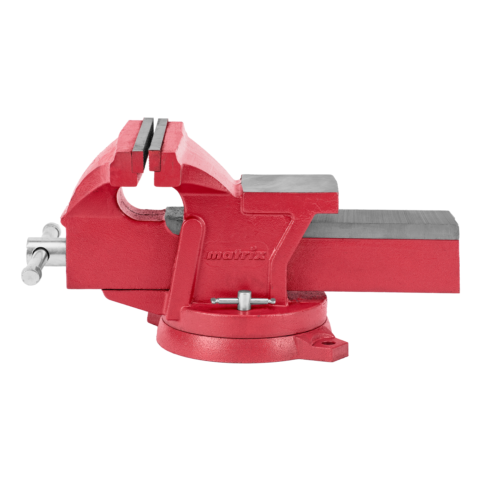 Тиски слесарные, 200 мм, поворотные, с наковальней Matrix
