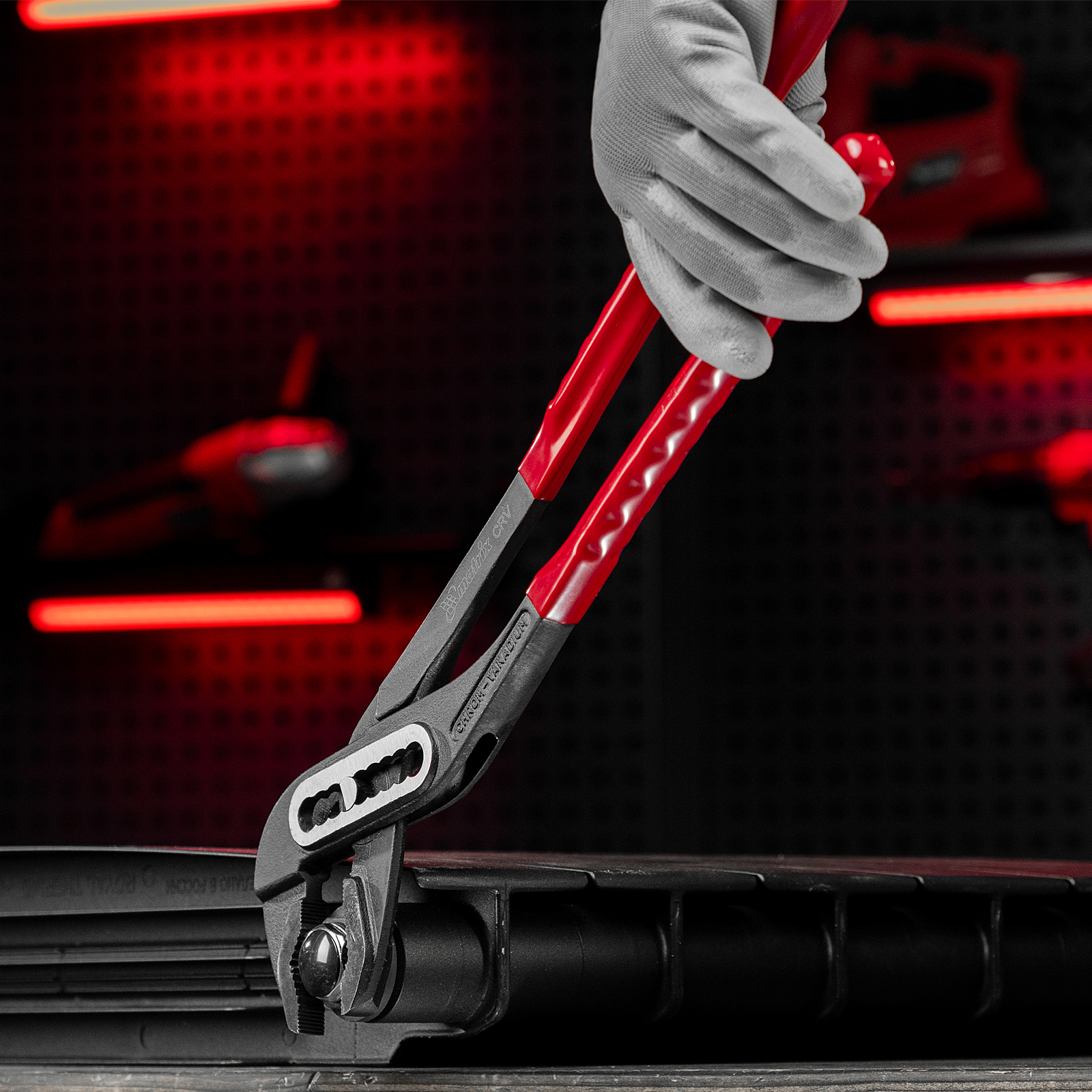 Клещи переставные 400 мм, хром-ванадий, обливные рукоятки Matrix