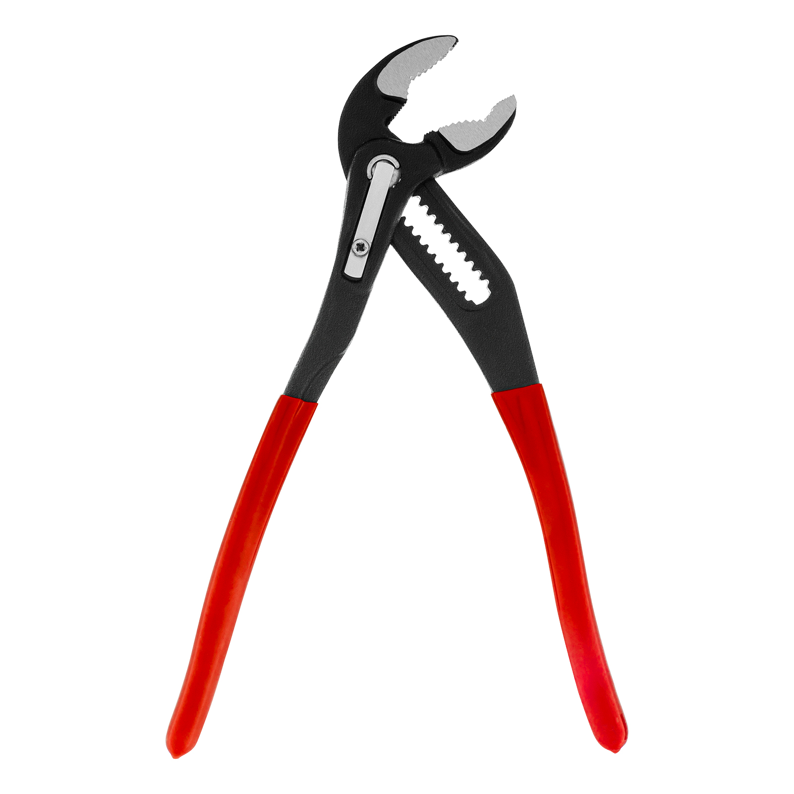 Клещи переставные 250 мм, кнопочный механизм, хром-ванадий, обливные рукоятки Matrix