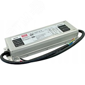 Драйвер AC-DC, 312, 216Вт, стабилизатор напряжения, IP67, вход 90…305В AC, 47…63Гц, ККМ, выход 13(13…18)А, 24(12…24)В, изоляция 3750В AC, в кожухе 246